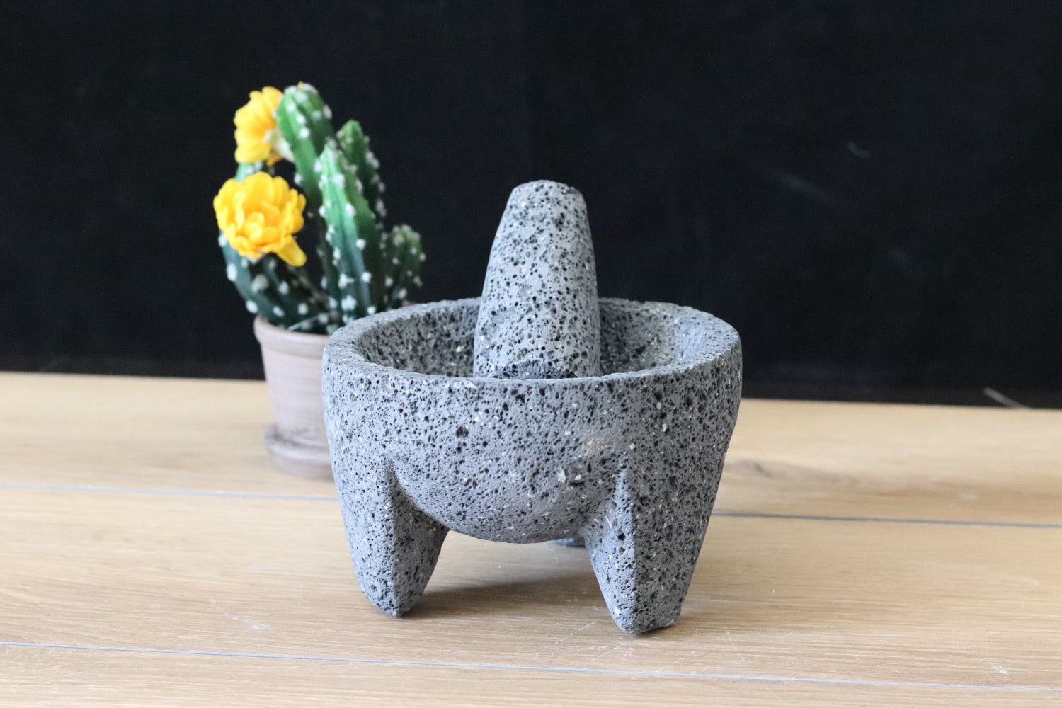 Mighty Bowl & Pestle - Lava Stone - 6 Inch Molcajete Accessories Kitchen & Dining Molcajete