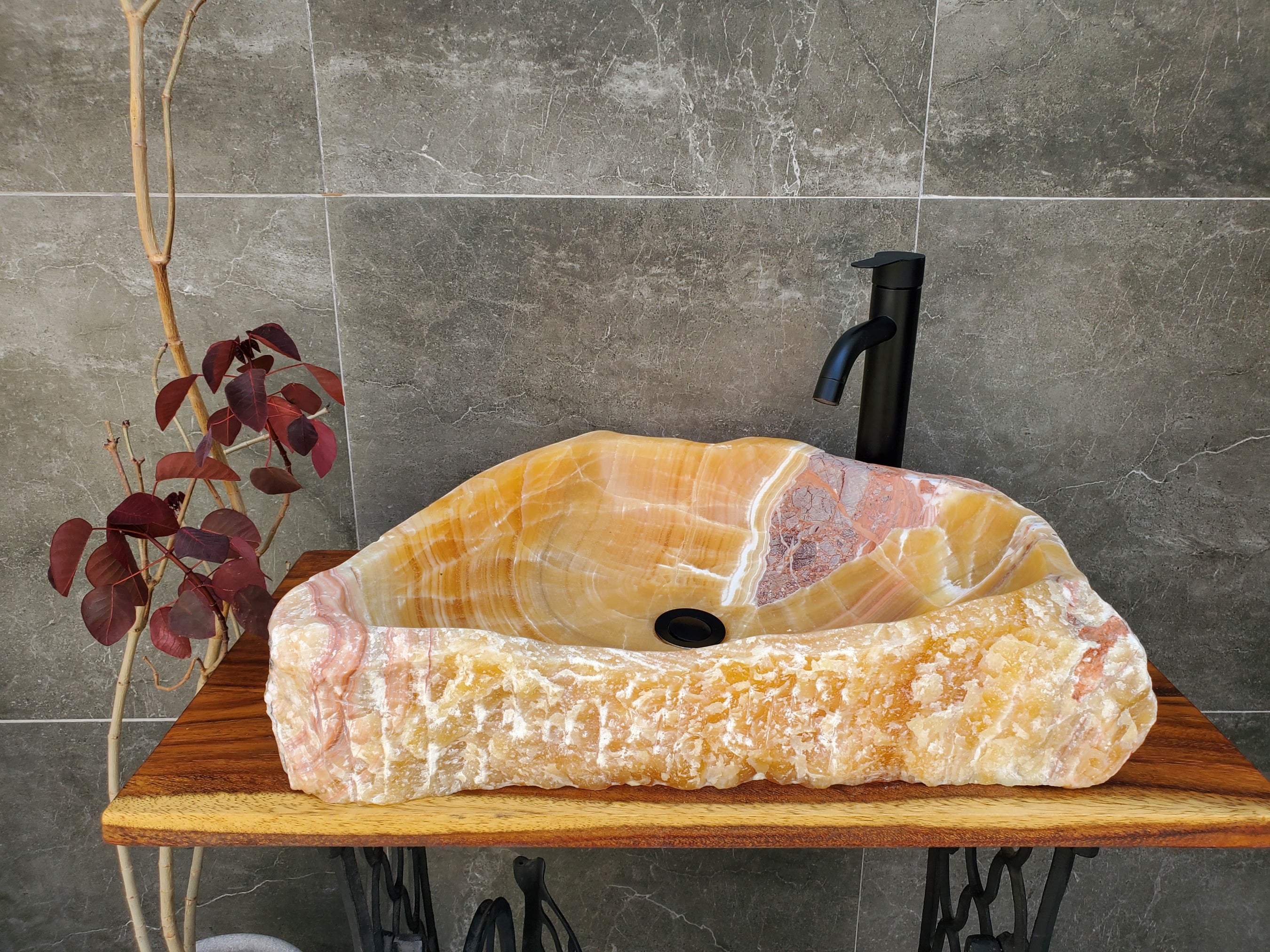 Orange Onyx Stone Vessel Sink Onyx Sinks Onyx Sinks Sinks