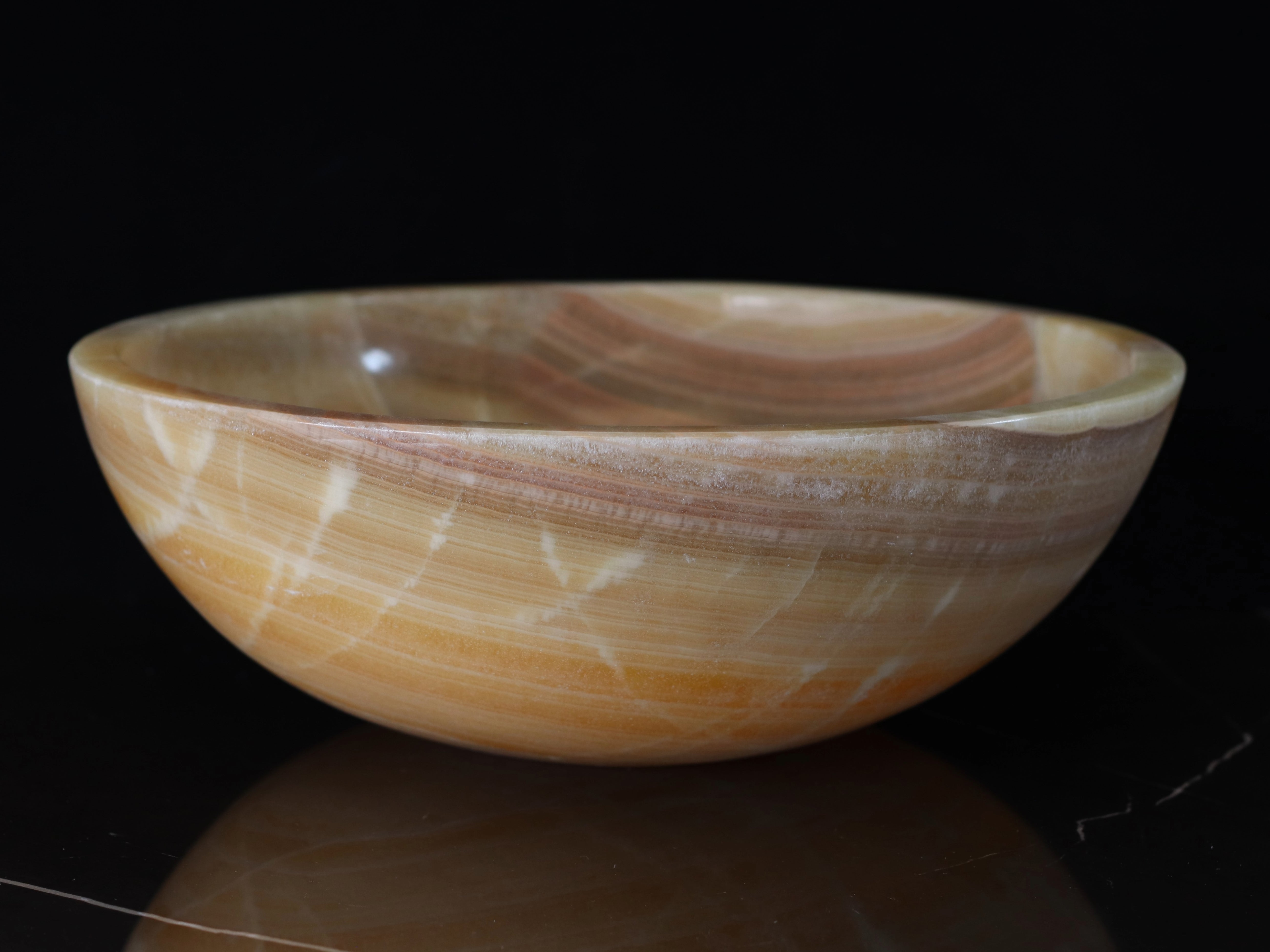 Onyx Stone Vessel Bathroom Sink - Round Onyx Sinks Onyx Sinks Sinks