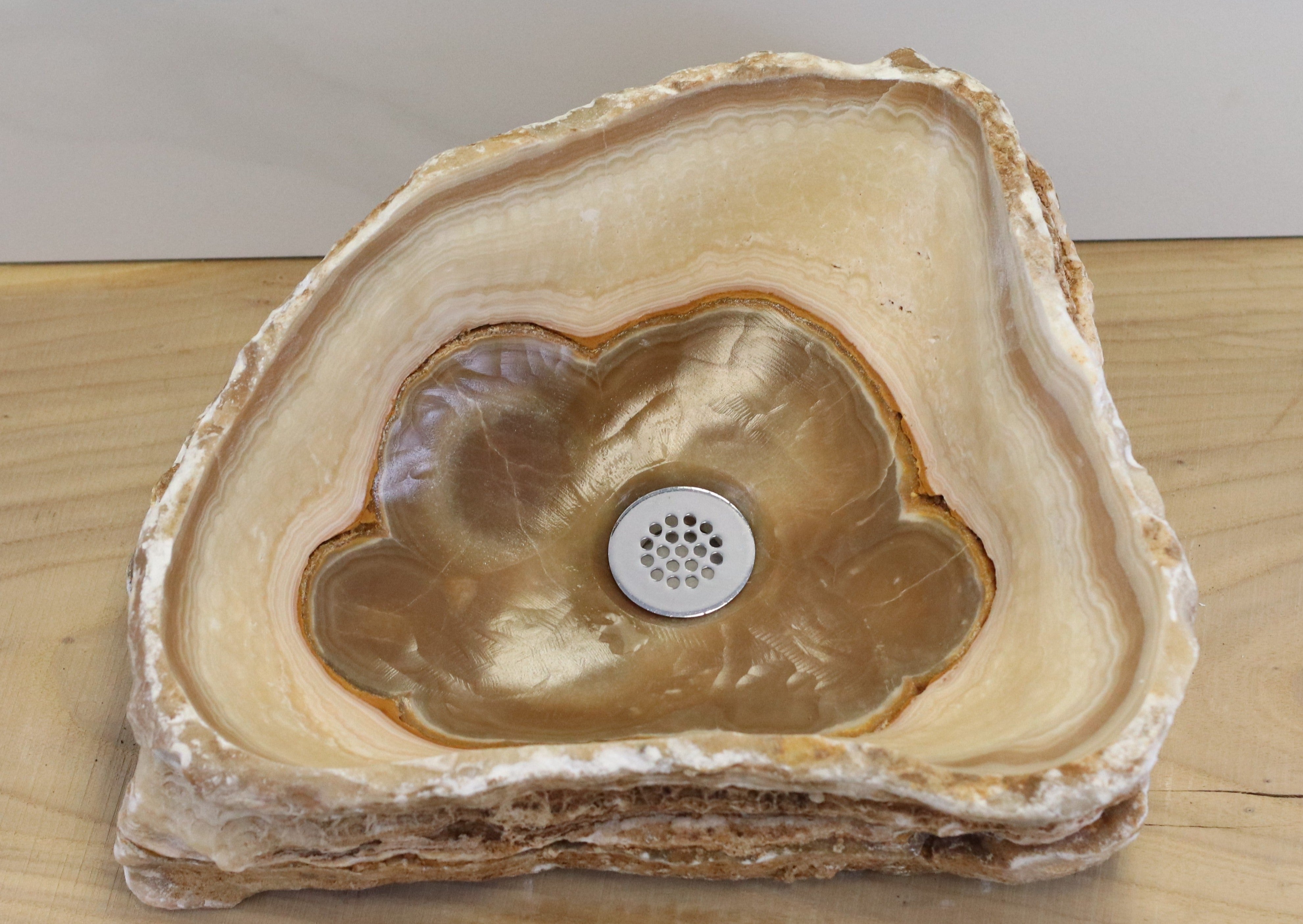Tan and Beige Onyx Vessel Sink Onyx Sinks Onyx Sinks Sinks