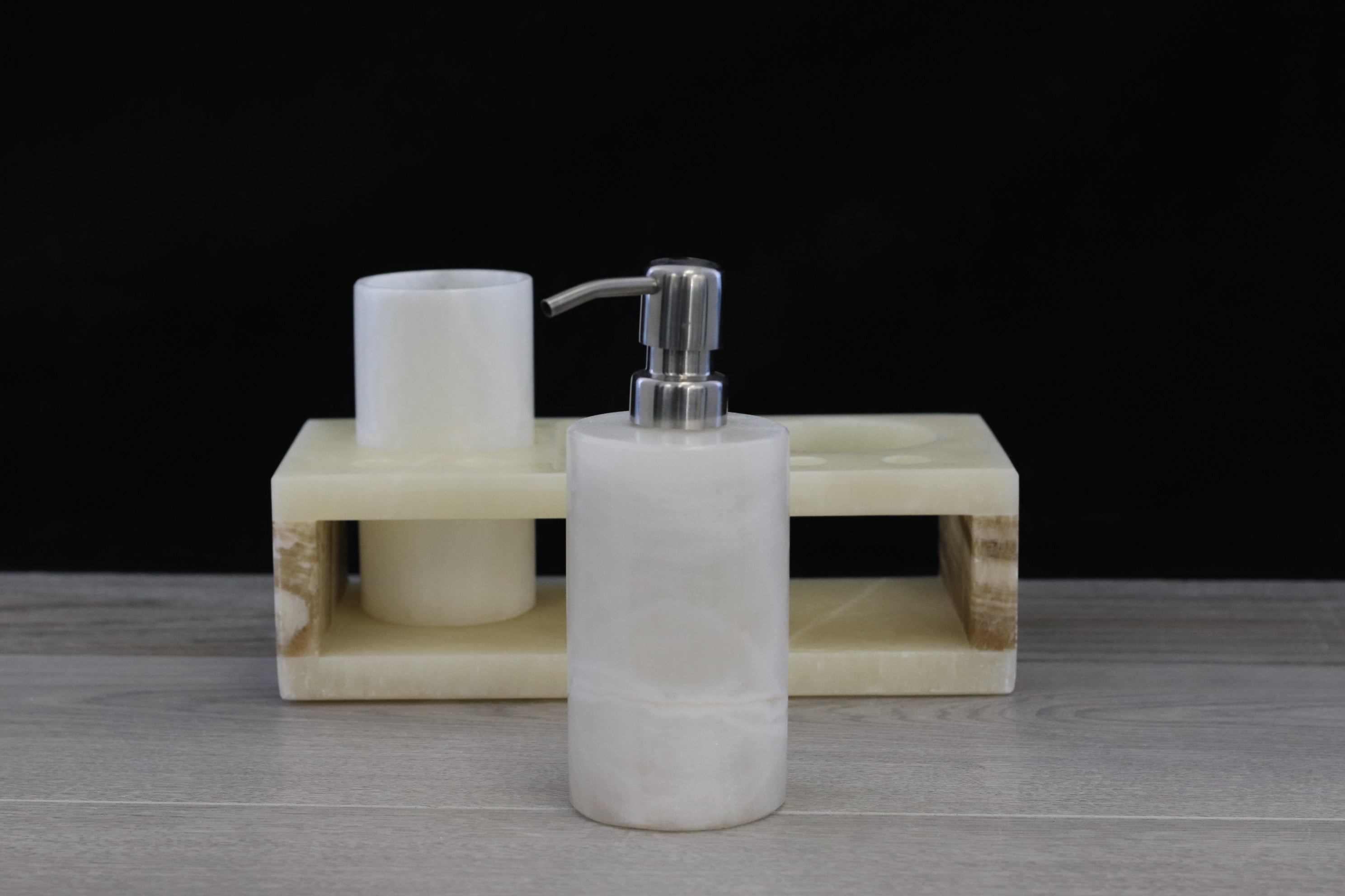 Onyx Stone Bathroom Accessories Set Bathroom Accessory Set Accessories Bath Bathroom Accessory Sets