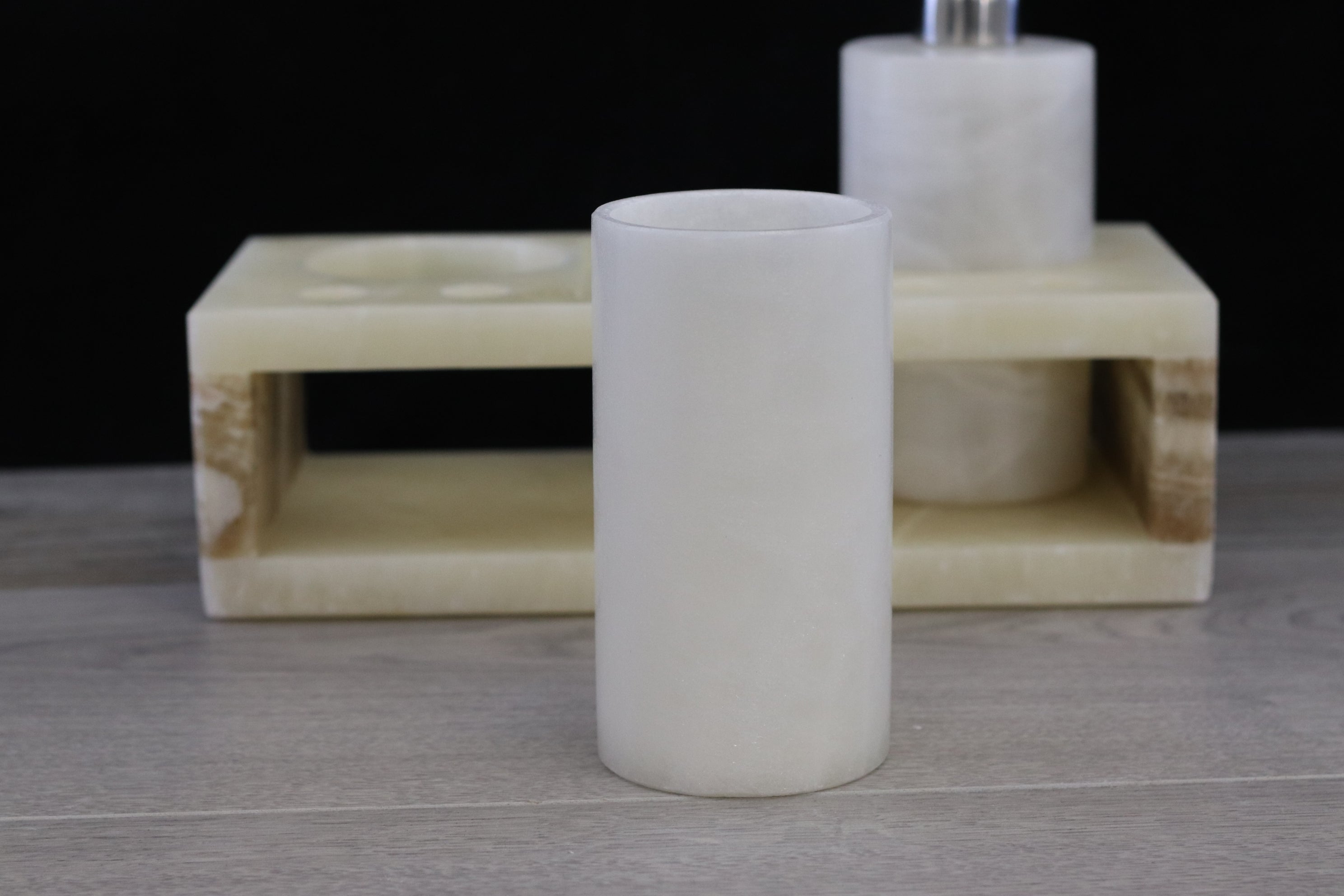 Onyx Stone Bathroom Accessories Set Bathroom Accessory Set Accessories Bath Bathroom Accessory Sets