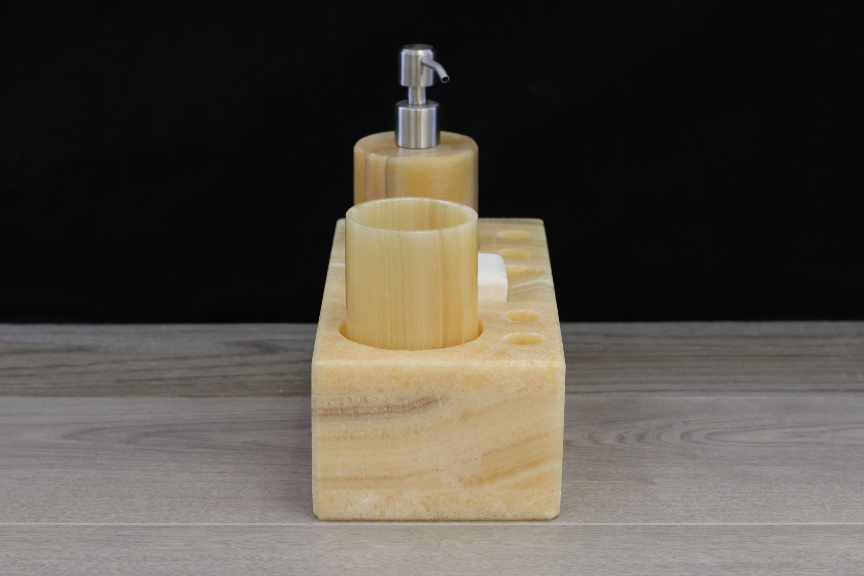 Onyx Stone Bathroom Accessories Set Bathroom Accessory Set Accessories Bath Bathroom Accessory Sets