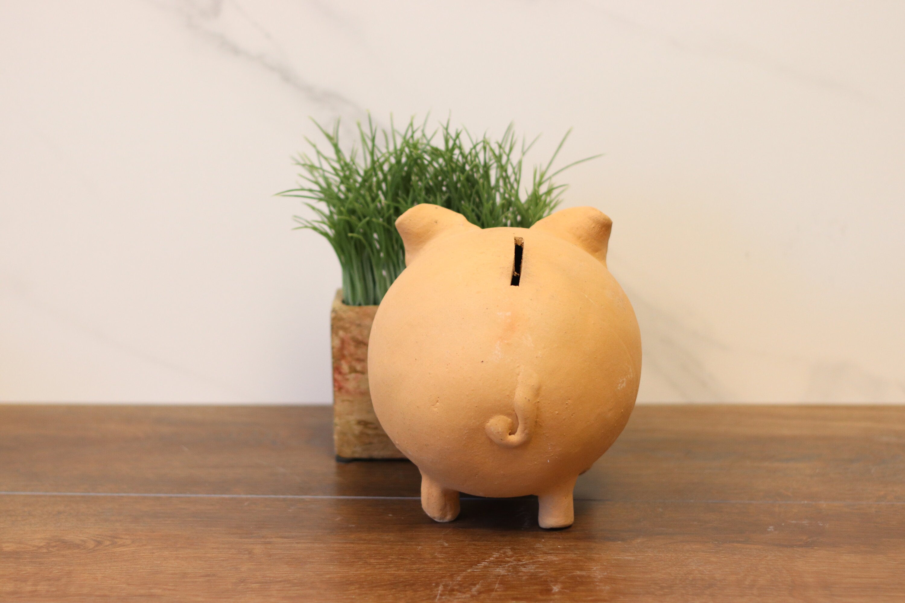 Ceremic Smash Piggy Bank, 6x6x7 inch