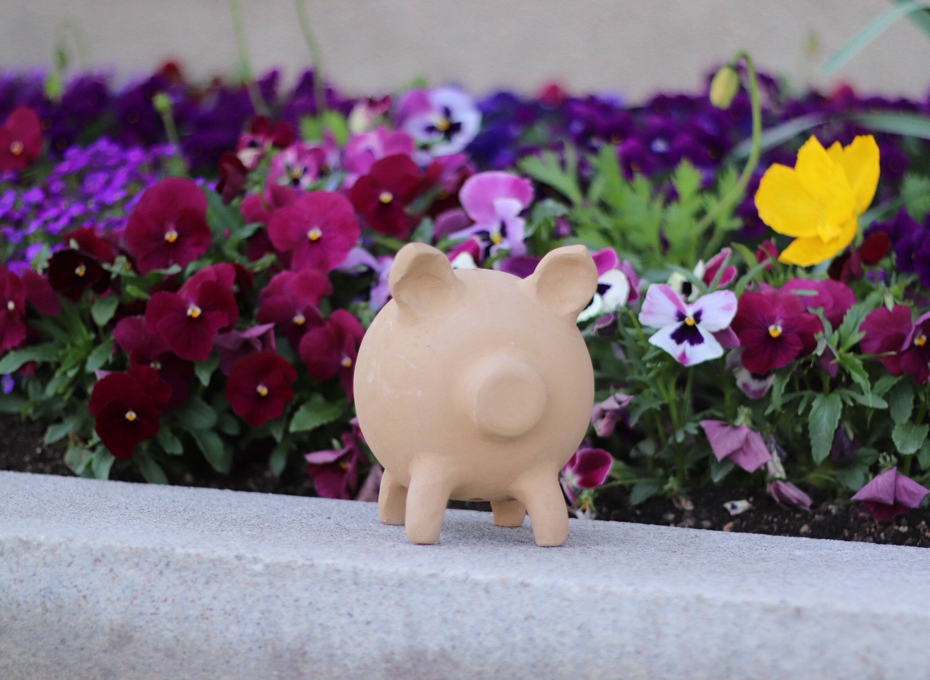 Ceramic Smash Piggy Bank, 6x5x7 inch