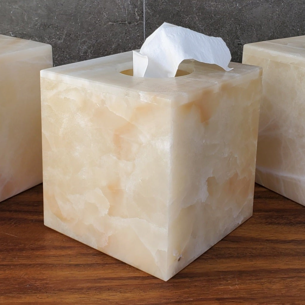 Ivory Onyx Tissue Box Cover Tissue Box Cover Accessories Bath Tissue Box Covers
