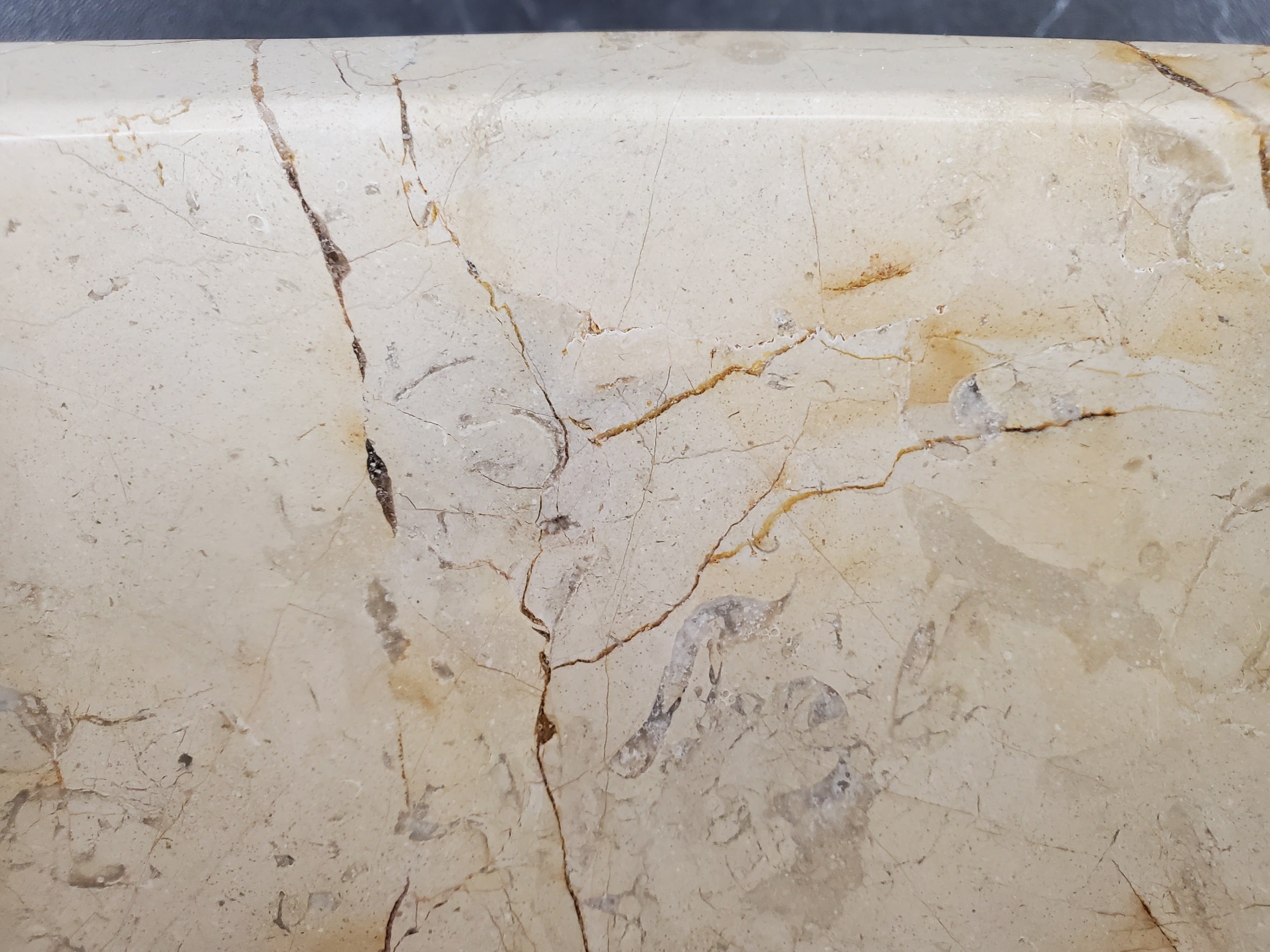 S28_24 Marble Stone Vessel Bathroom Sink - 20 x 15 inch