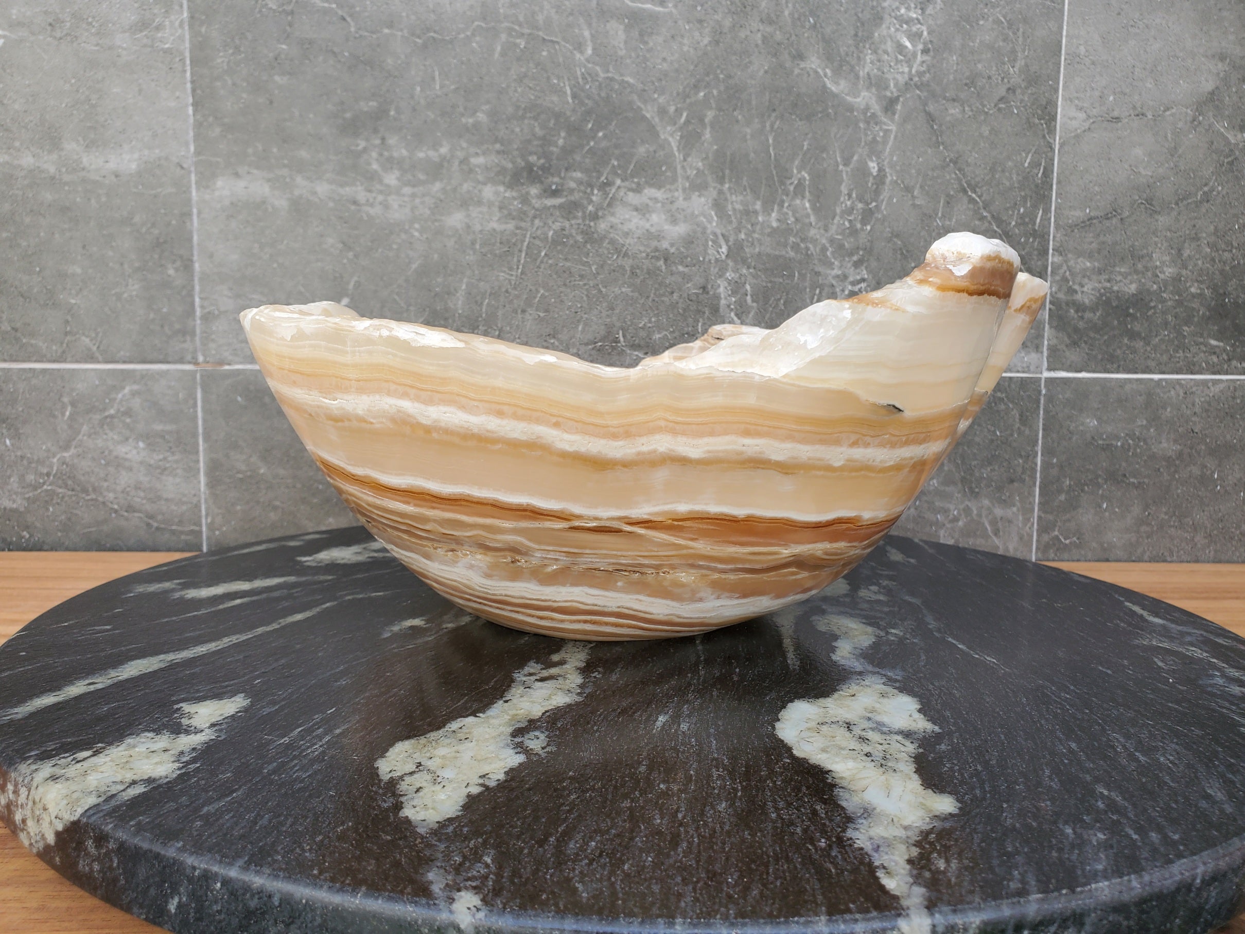 S31_06 Onyx Stone Bathroom Vessel Sink