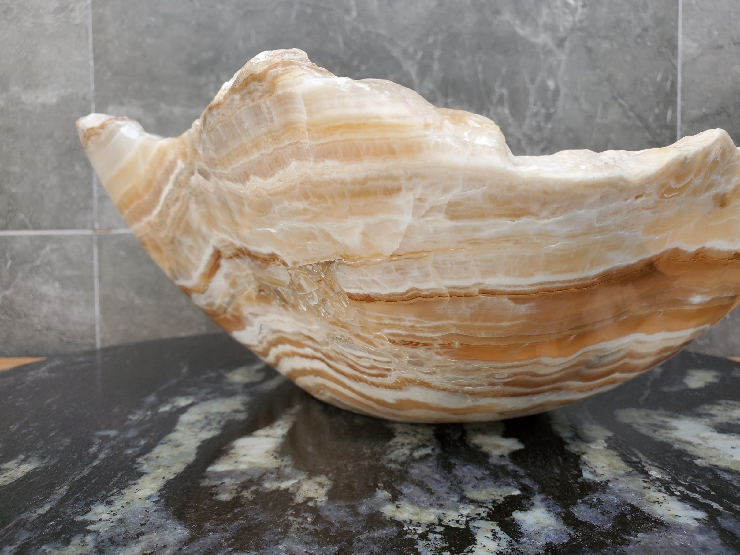 S31_06 Onyx Stone Bathroom Vessel Sink