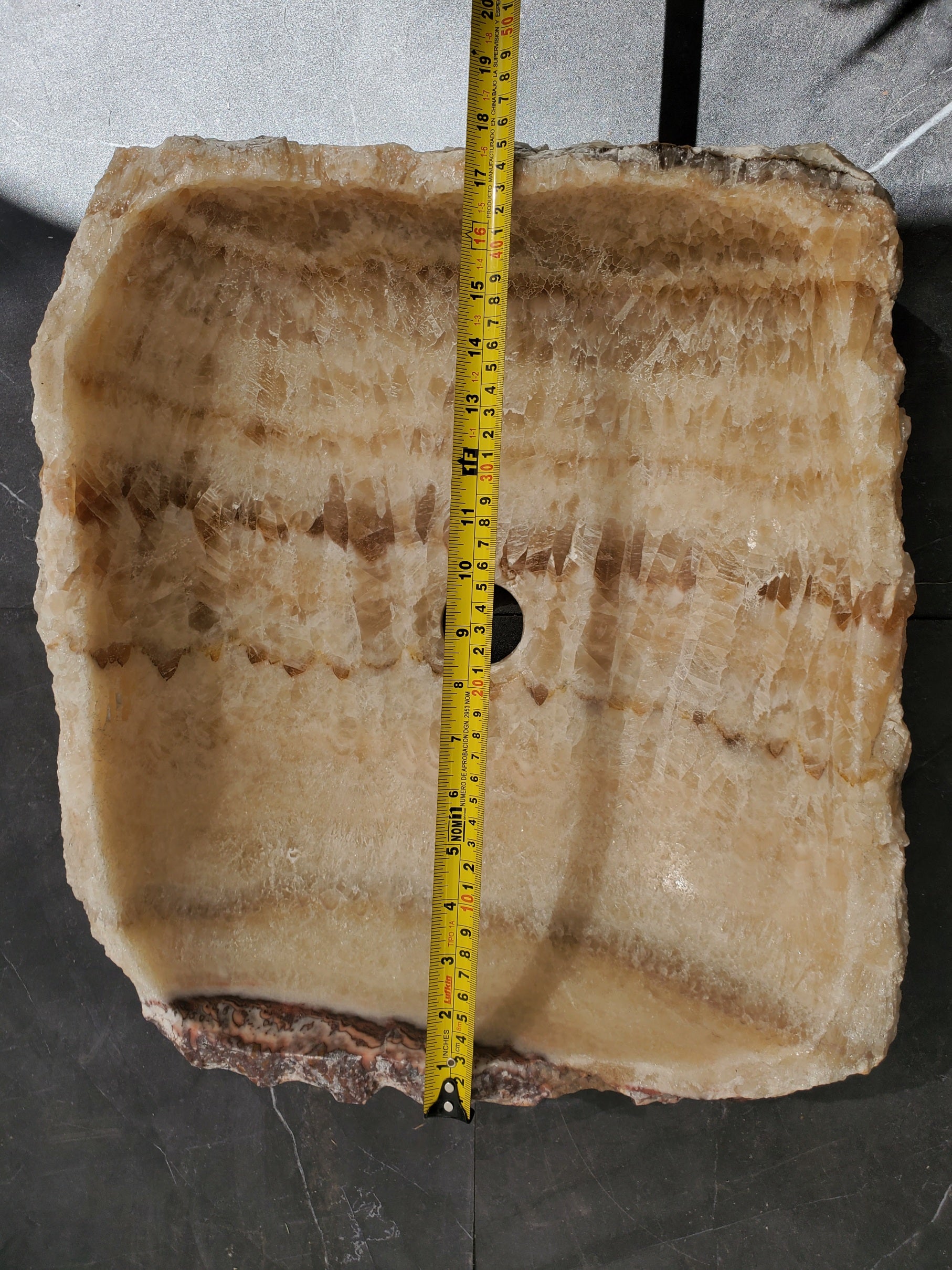 S31_15 Onyx Stone Vessel Bathroom Sink