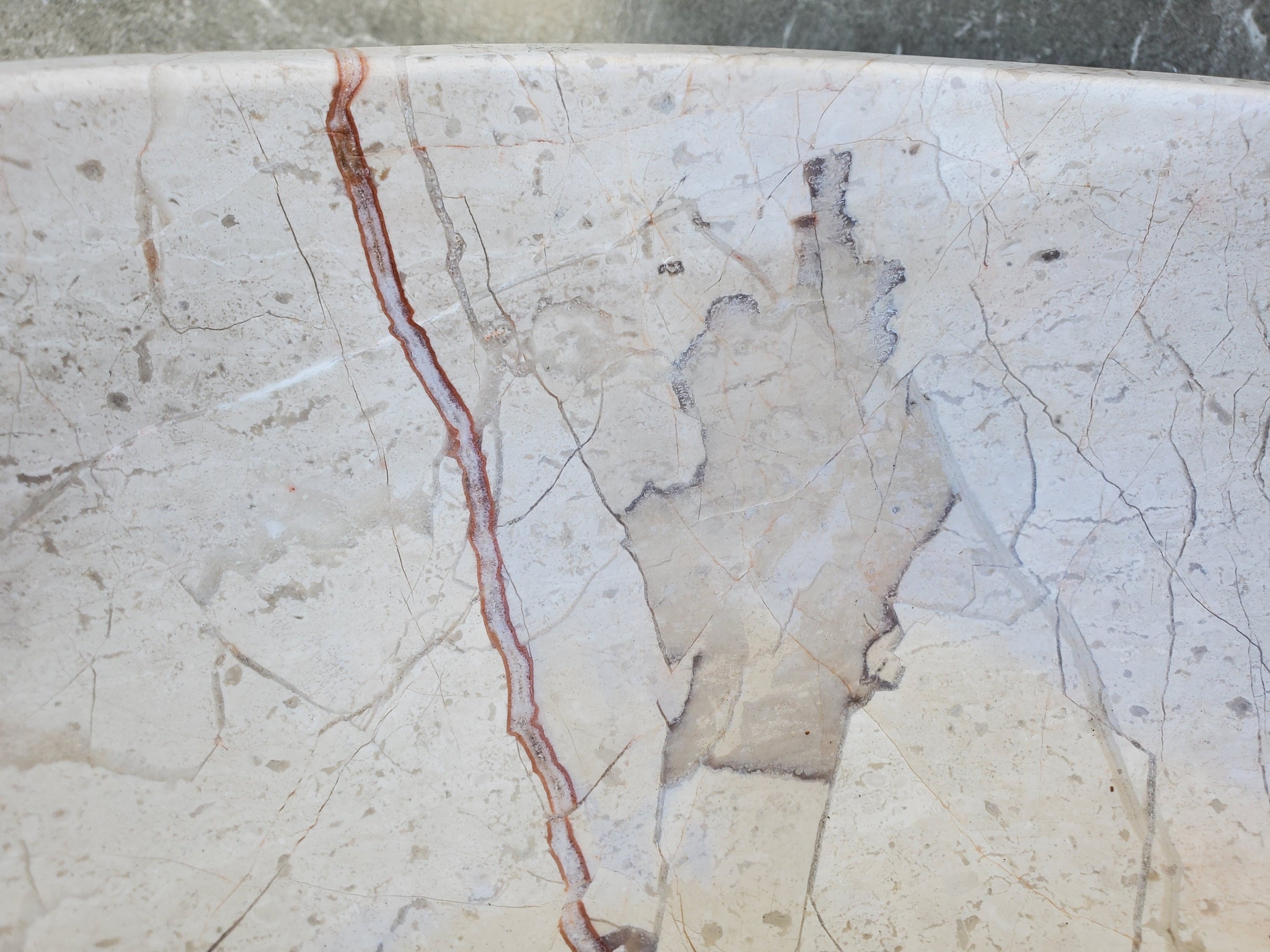 S28_28 Round Marble Vessel Sink