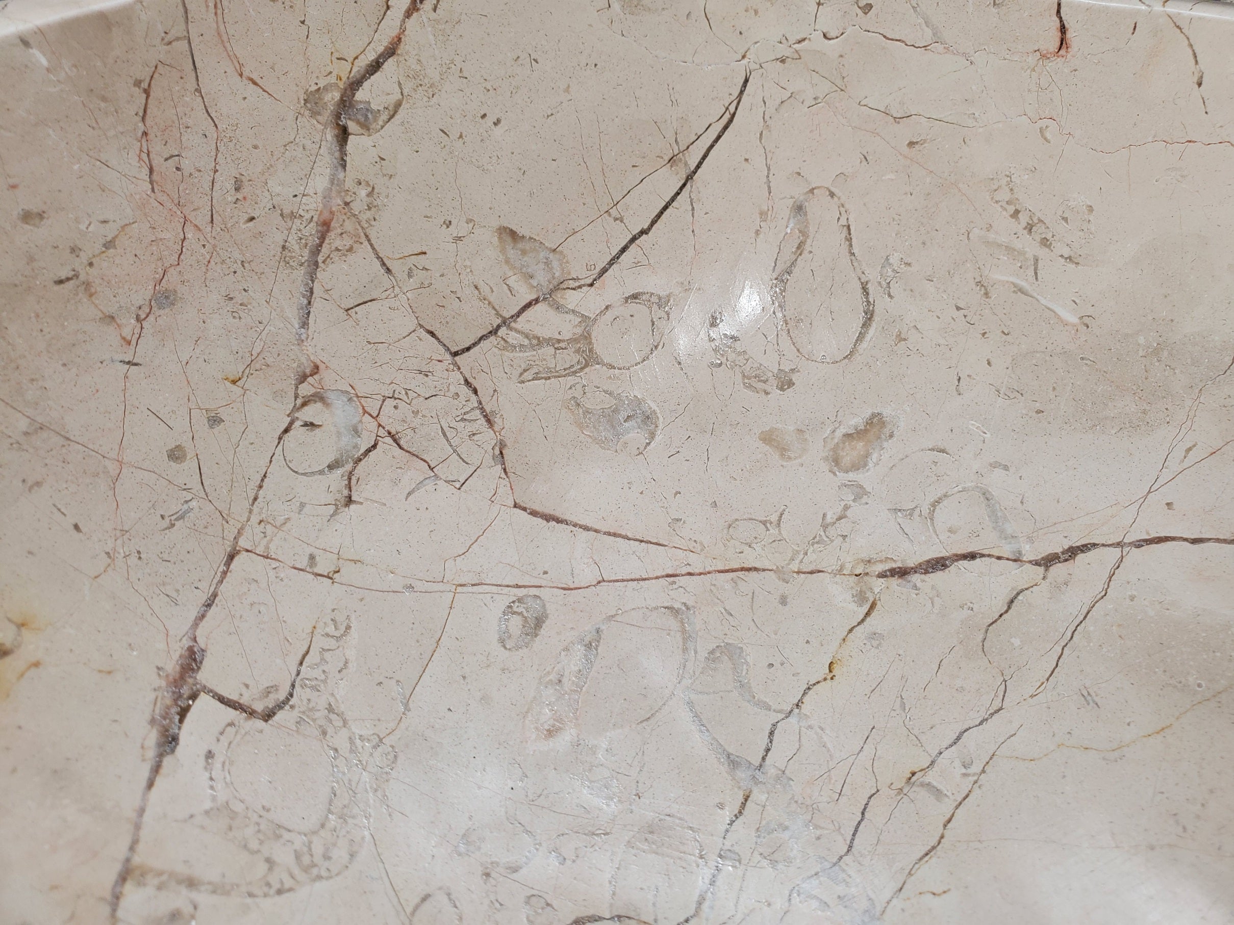 S31_36 Oval Carved Marble Vessel Sink