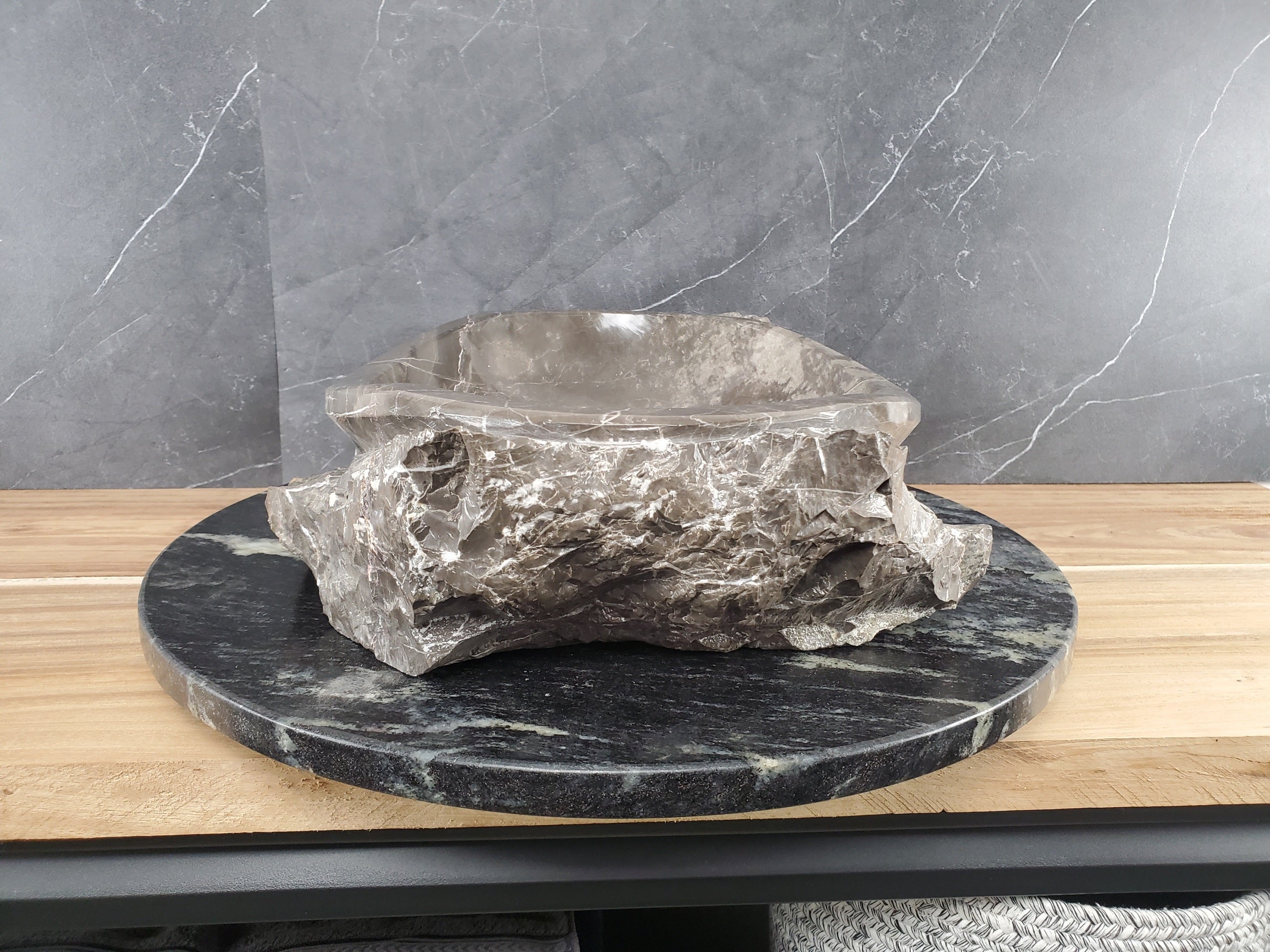 SET1040 Marble Stone Vessel Sink Set