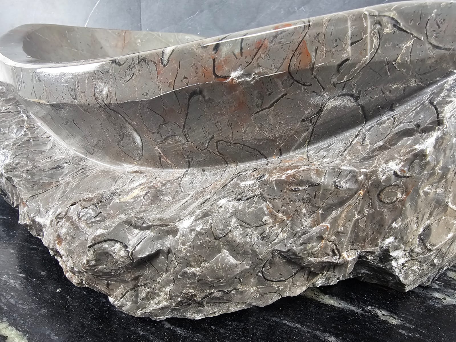 SET1042 Marble Stone Vessel Sink Set