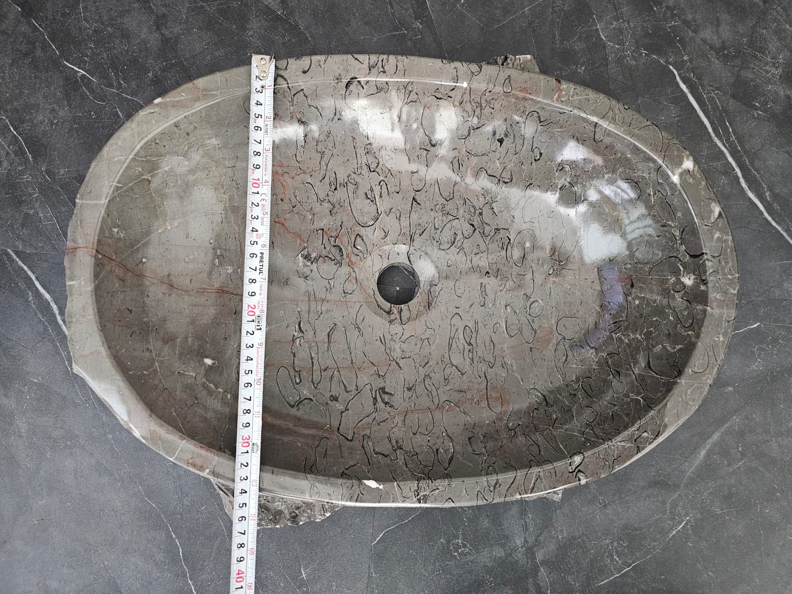 SET1042 Marble Stone Vessel Sink Set