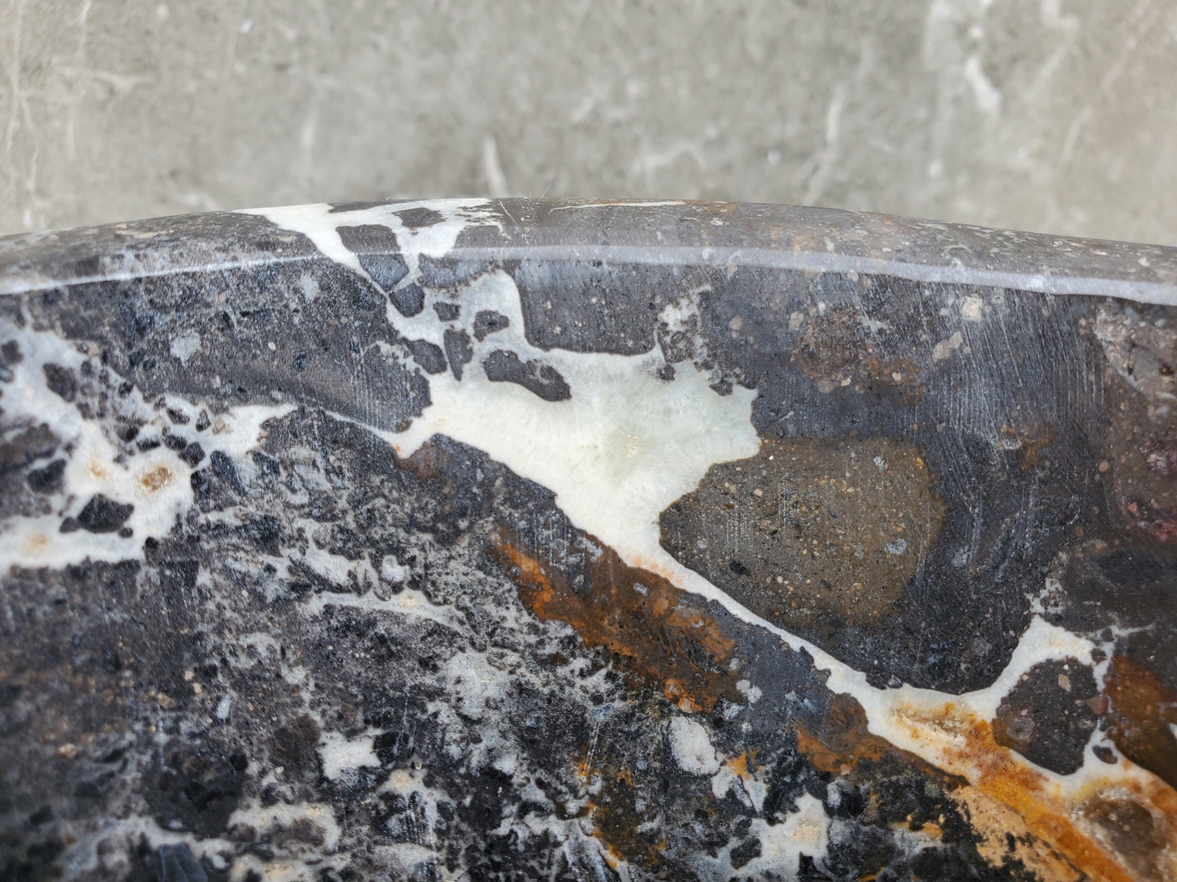 S29_24 Natural Stone Vessel Bathroom Sink -  19 x 14 inch