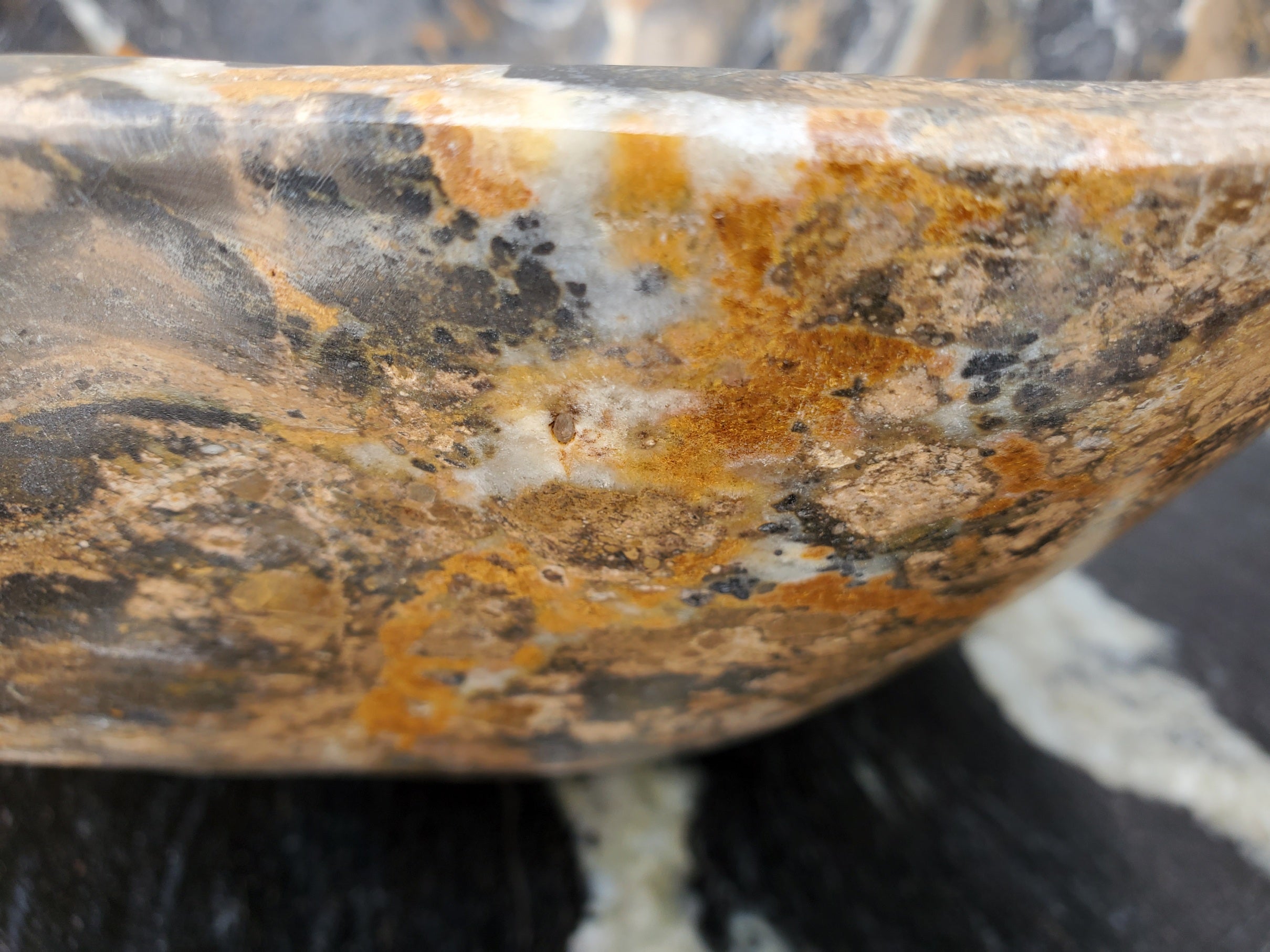 S29_24 Natural Stone Vessel Bathroom Sink -  19 x 14 inch