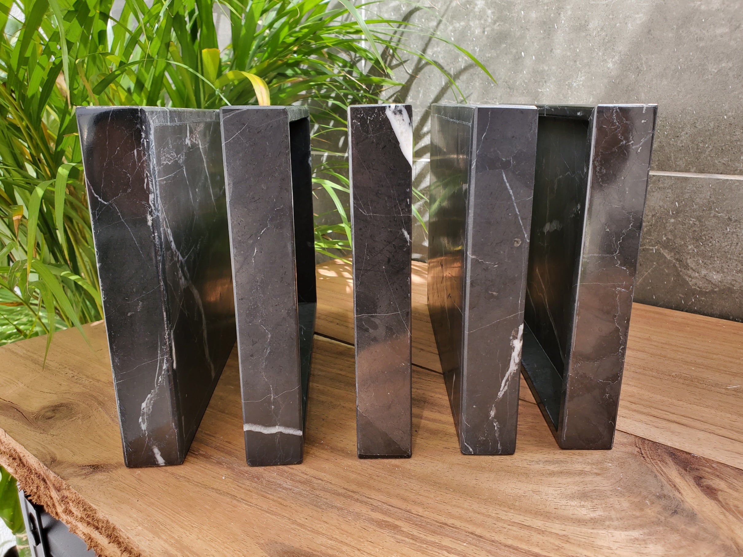 TRAY09 Black Polished Edge Marble Tray, Jewelry Organizer Bath Home