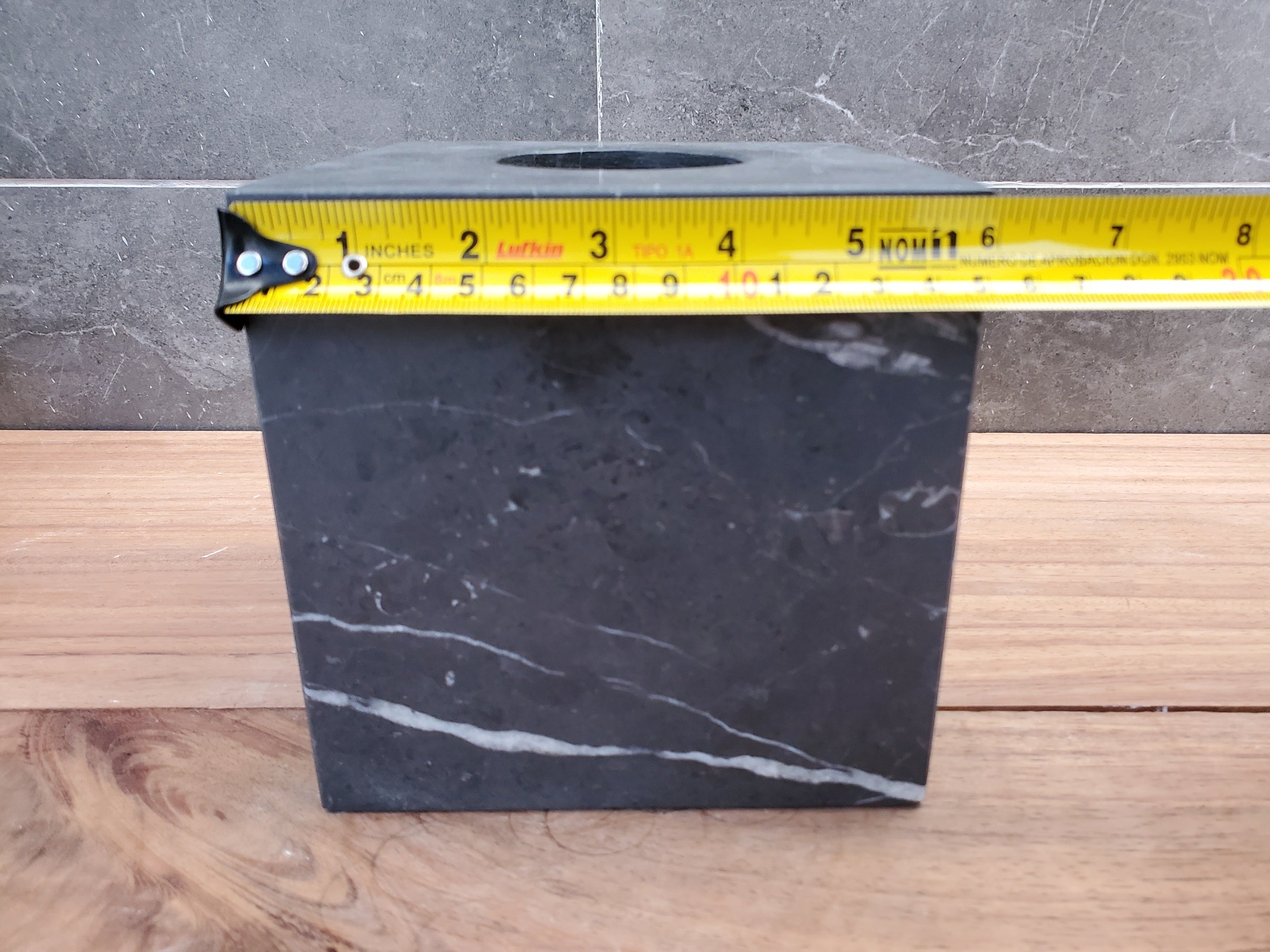 TCSQ_60 Marble Tissue Box Cover (Cube)