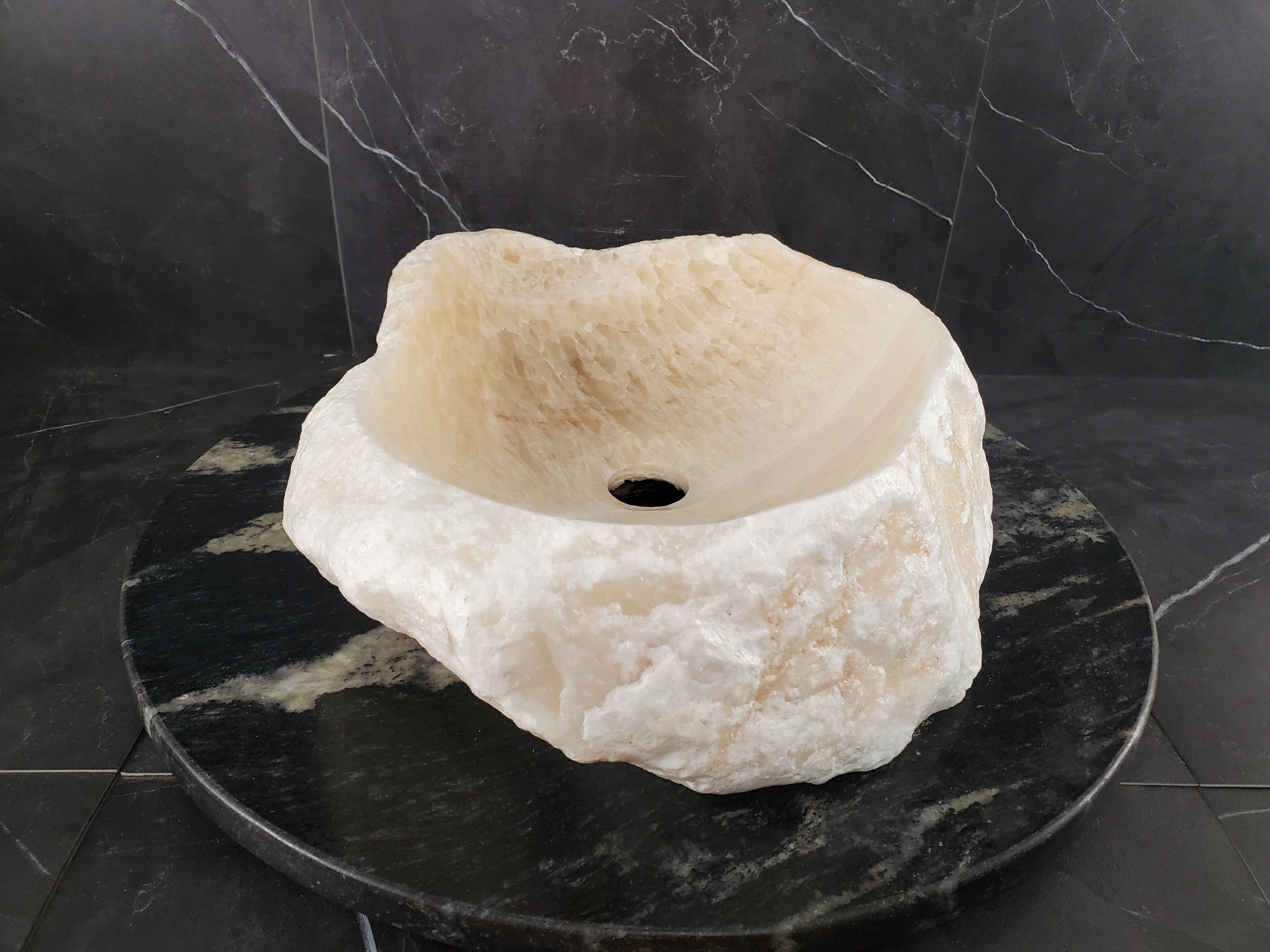 S25_20 Onyx Stone Vessel Sink