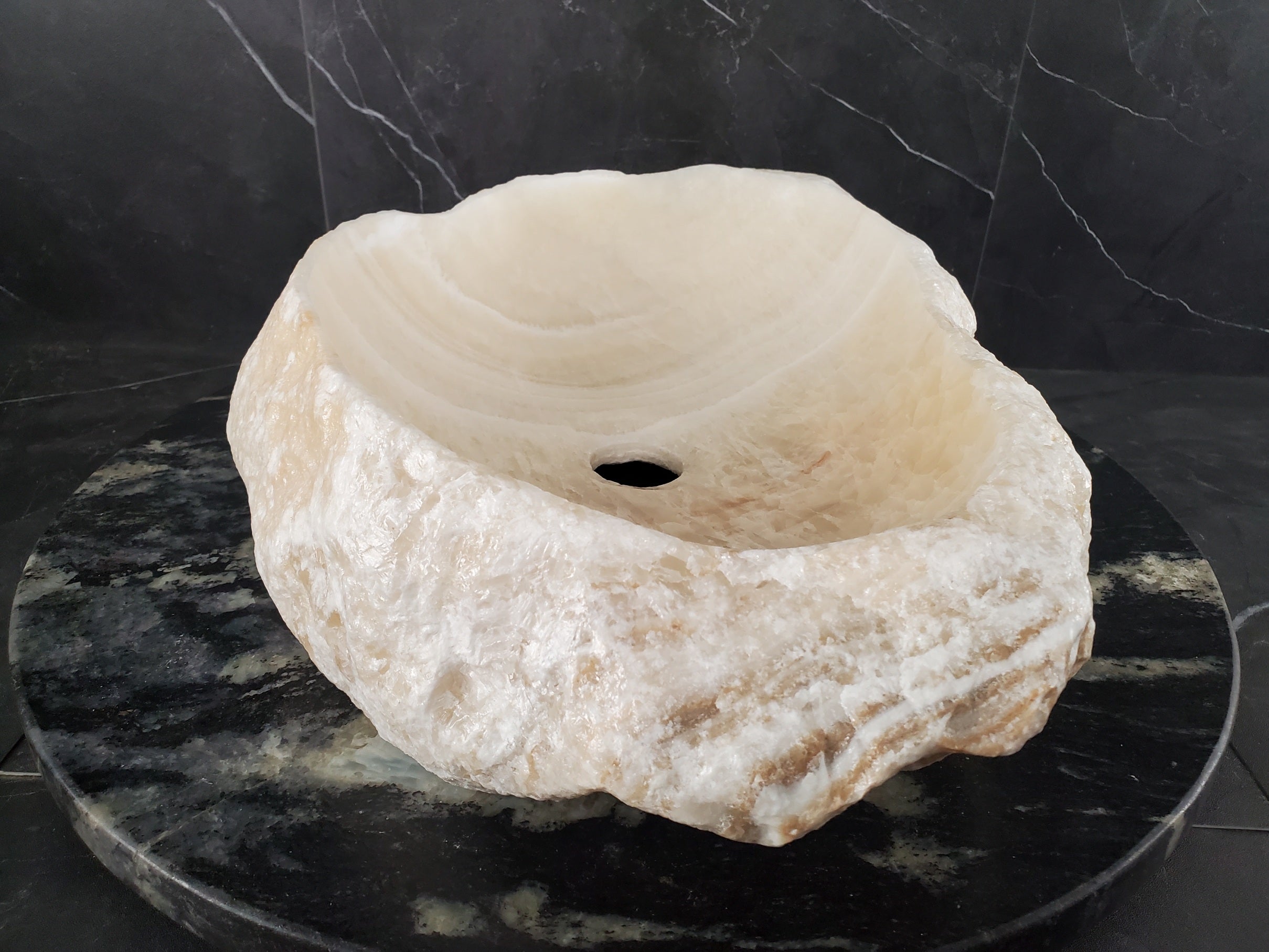 S25_20 Onyx Stone Vessel Sink