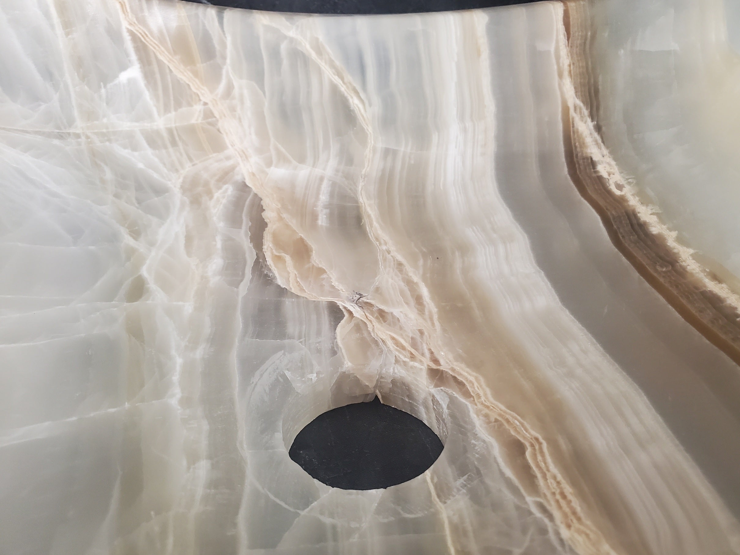 S25_01 Square Onyx Vessel Bathroom Sink
