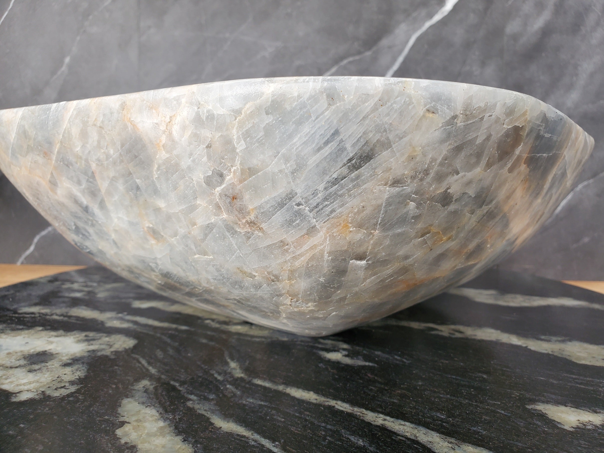 S34_11 Fluorite Stone Vessel Sink -13.7 x 13.7 inch