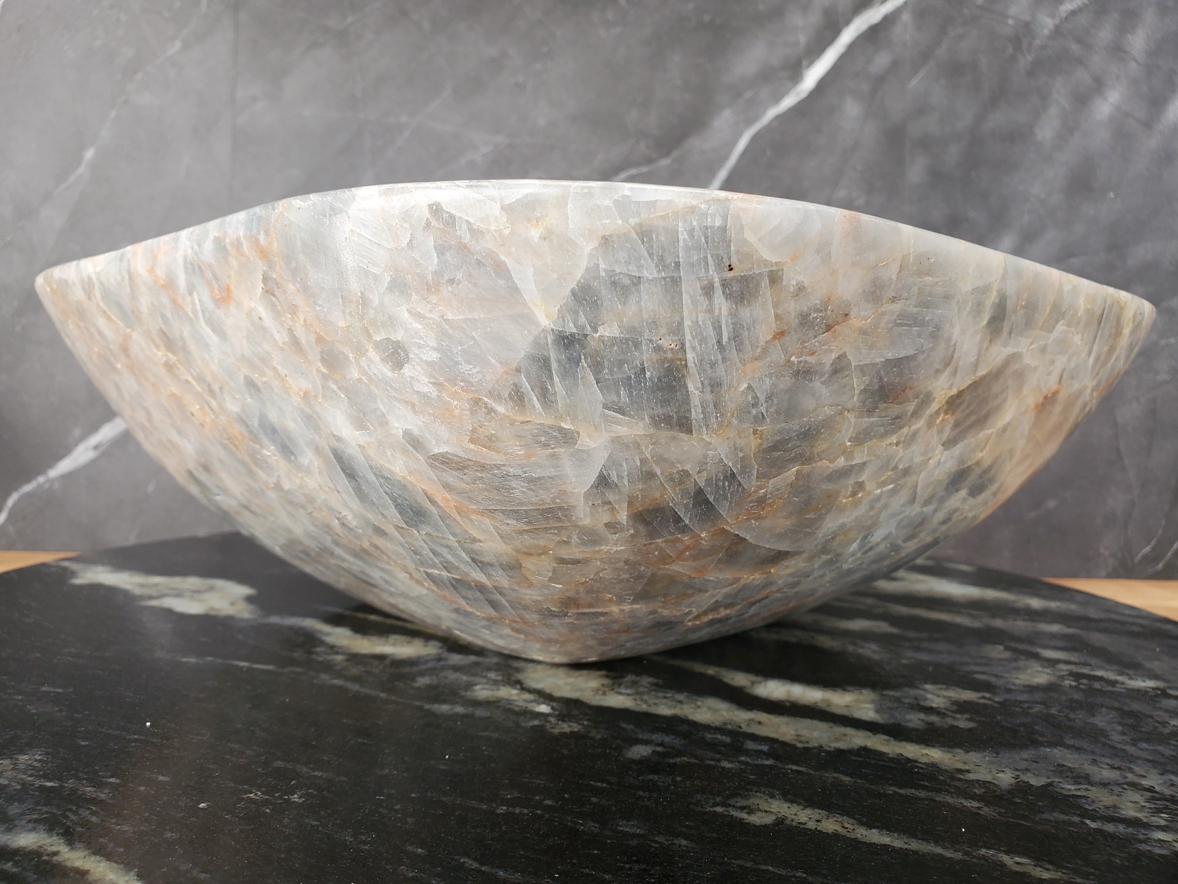 S34_11 Fluorite Stone Vessel Sink -13.7 x 13.7 inch