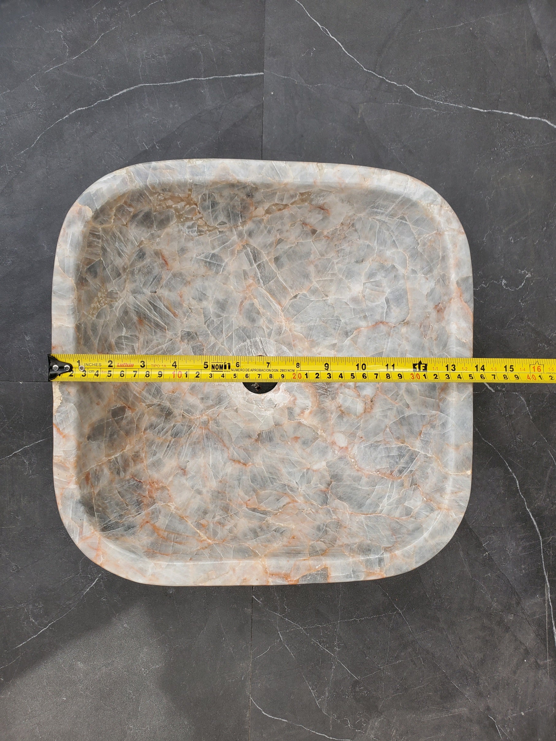 SET3402 Fluorite Stone Master Bath Set of 2 (Two) Vessel Sinks