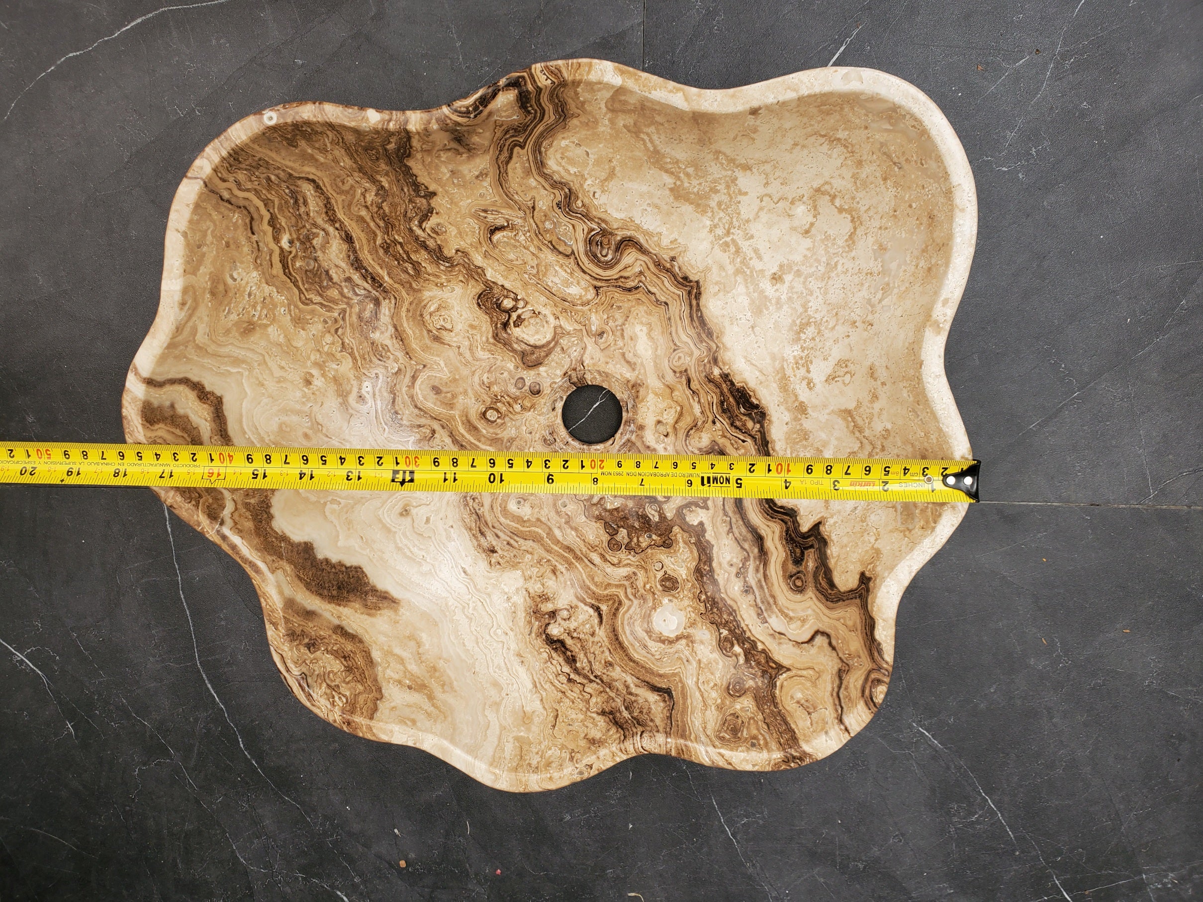 S33_42 Marble Stone Vessel Sink