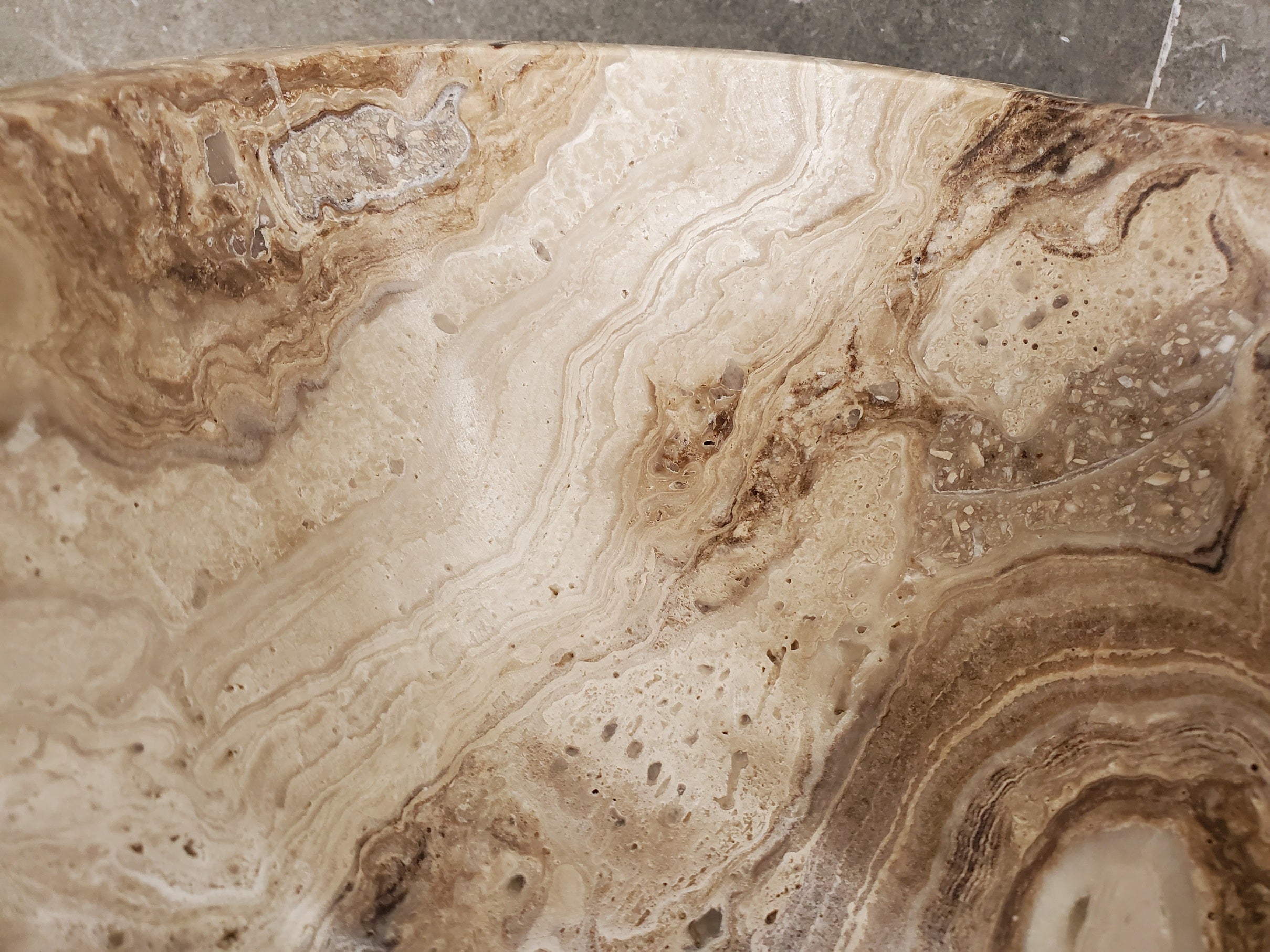 S33_41 Marble Stone Vessel Sink