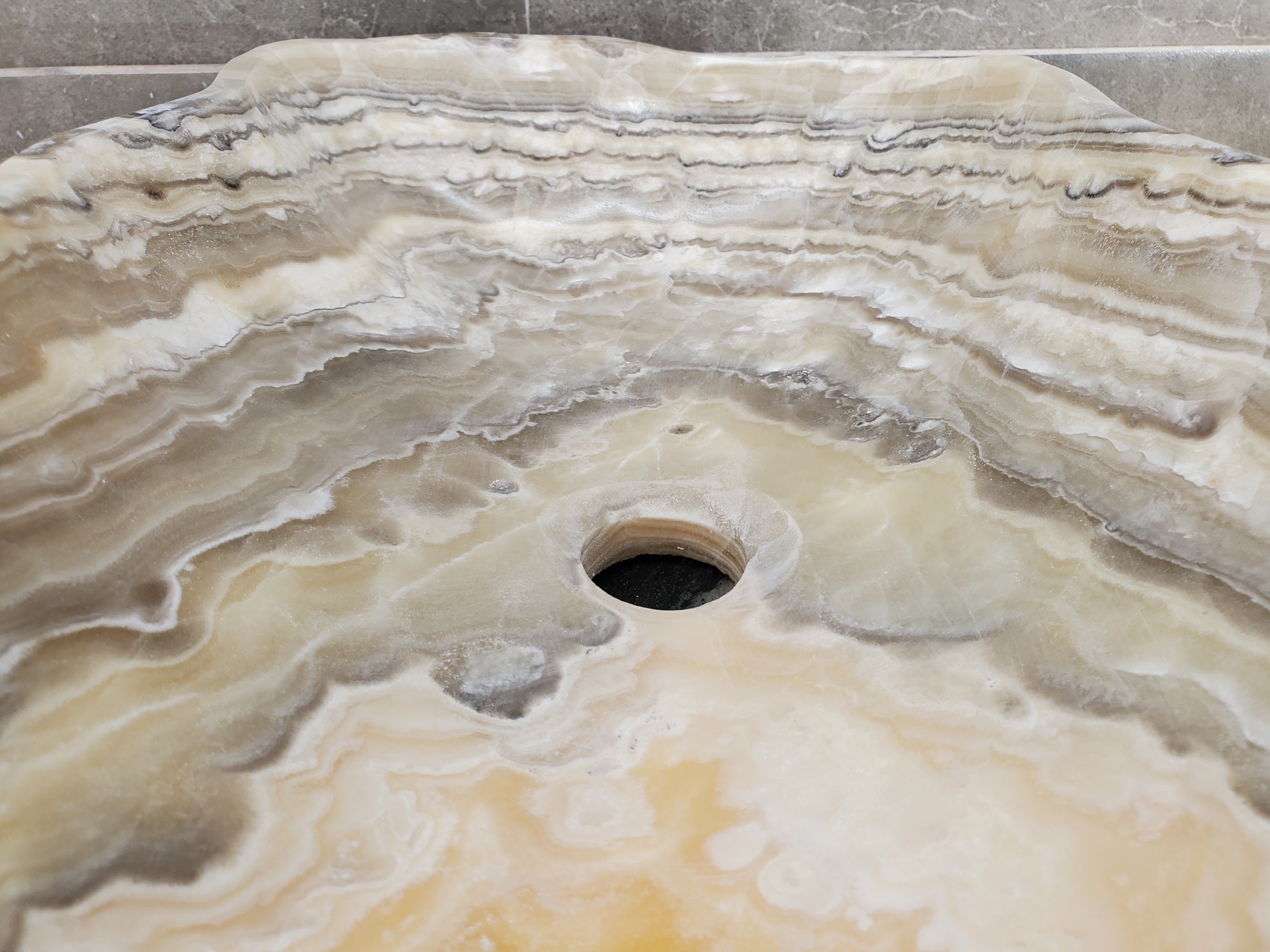 S33_52 Onyx Bathroom Vessel Sink - 19 x 13 inch