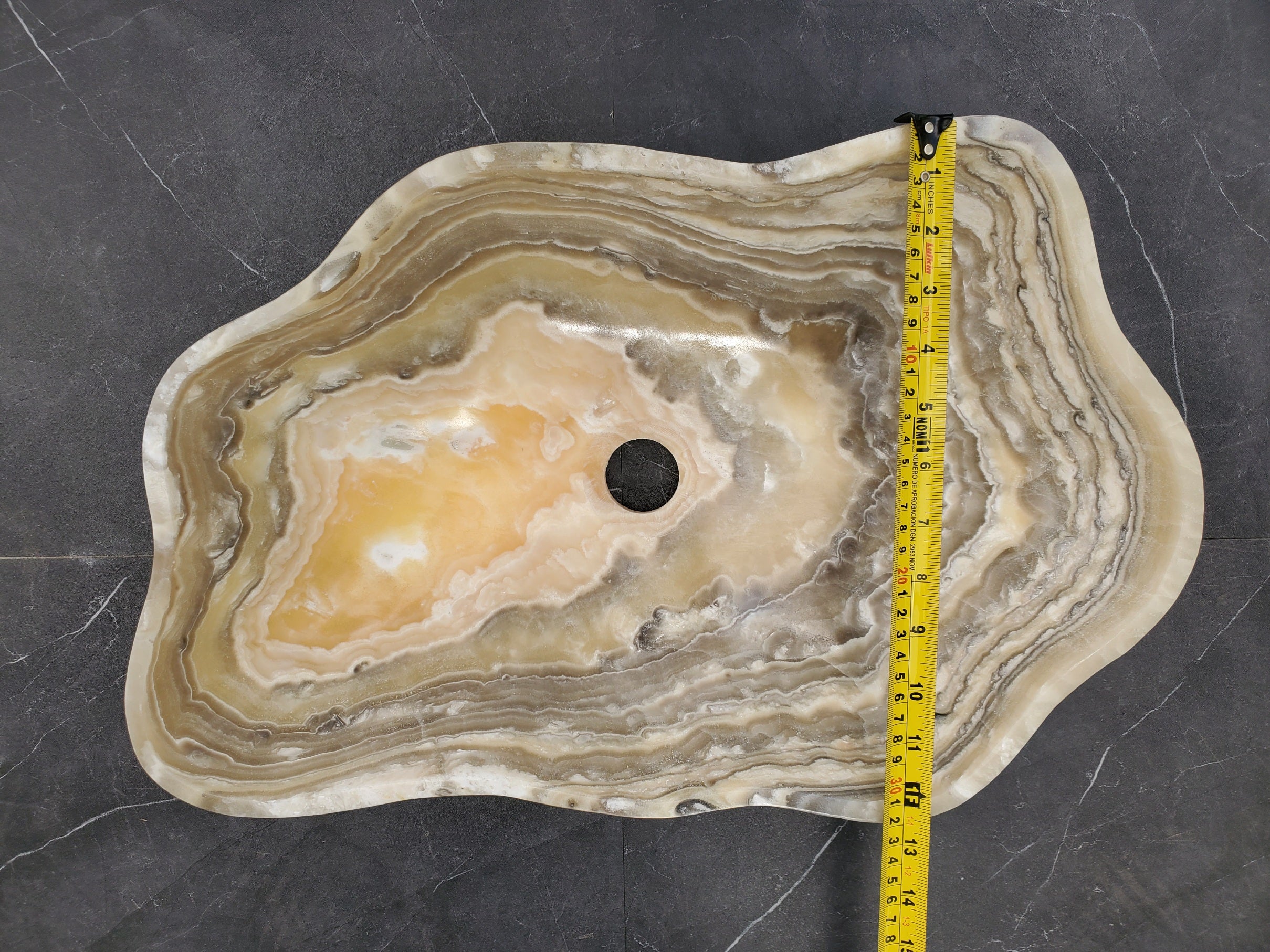 S33_53 Onyx Bathroom Vessel Sink - 19.5 x 12.5