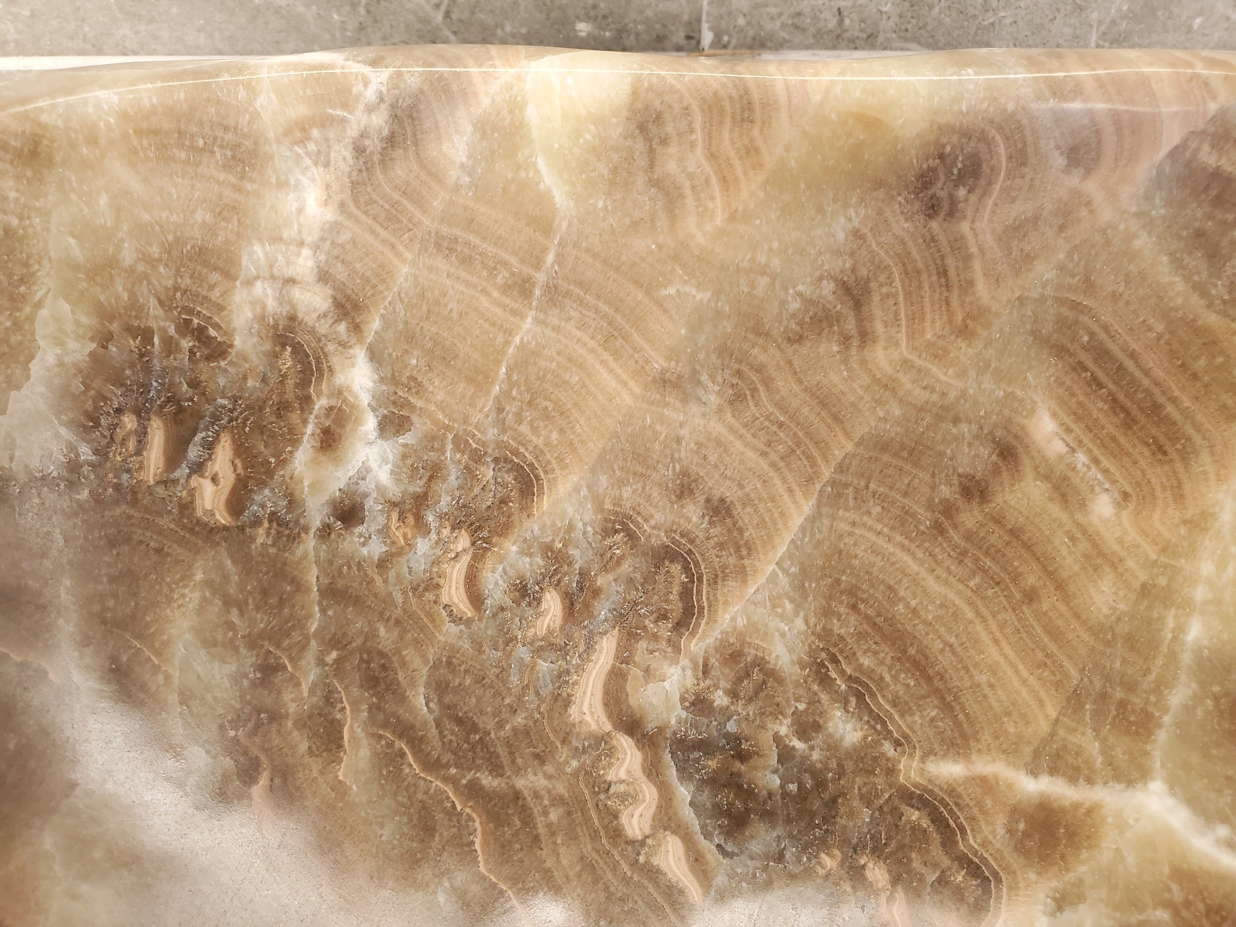 S33_12 Onyx Stone Vessel Sink