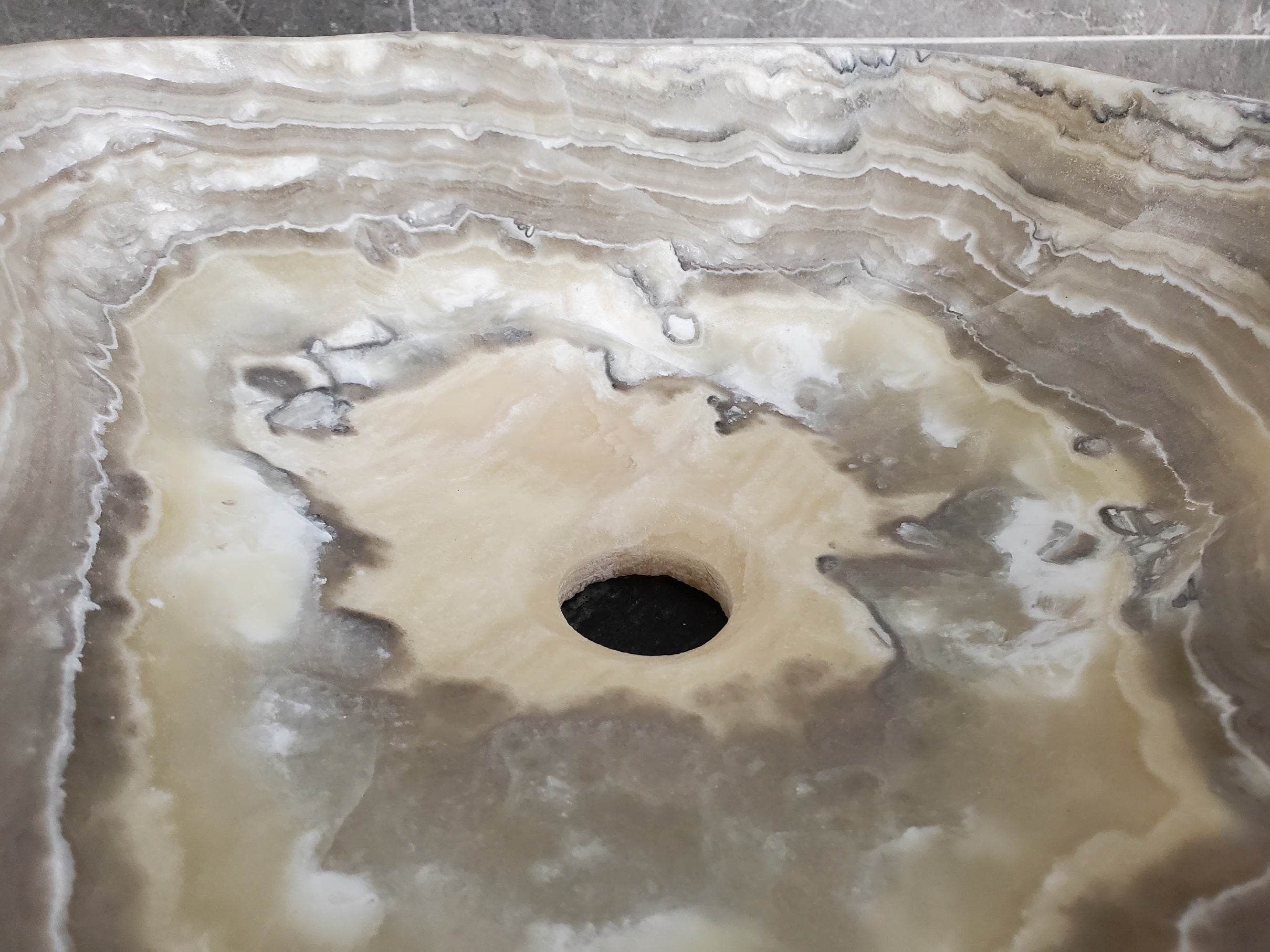 S33_34 Onyx Stone Vessel Bathroom Sink