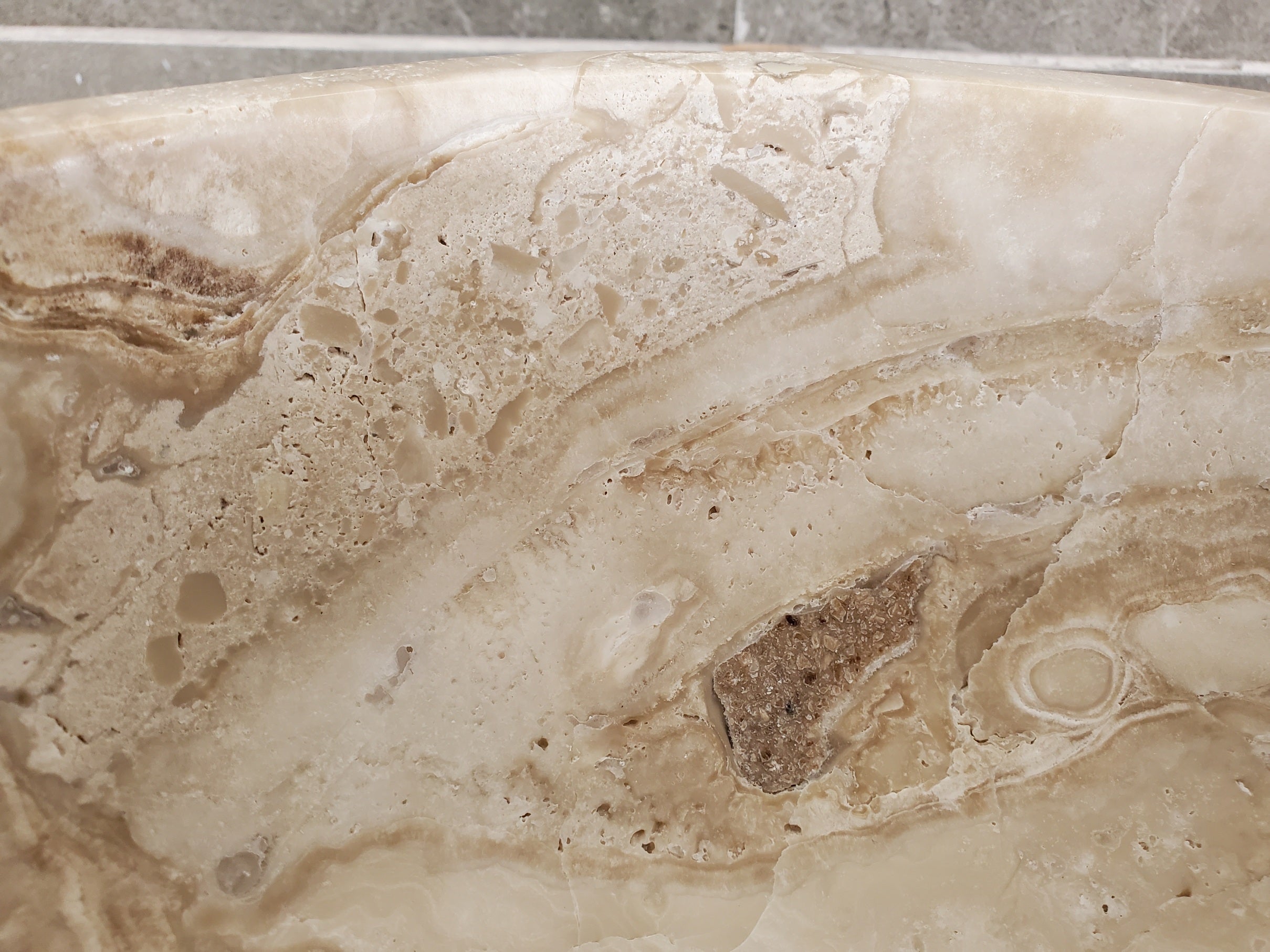 S33_44 Onyx Bathroom Vessel Sink - Round