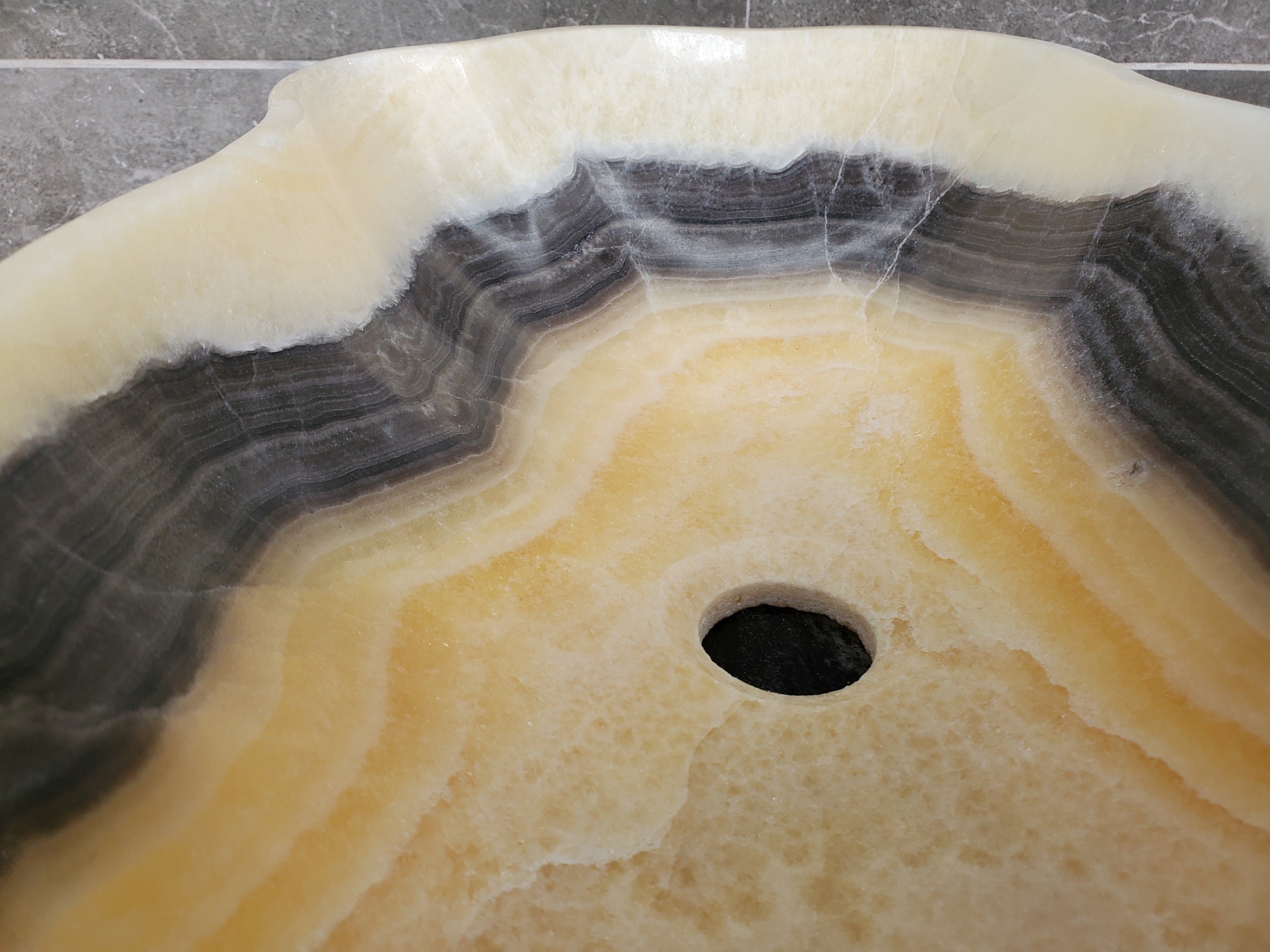 S33_45 Onyx Bathroom Vessel Sink - 18.5 x 11 inch