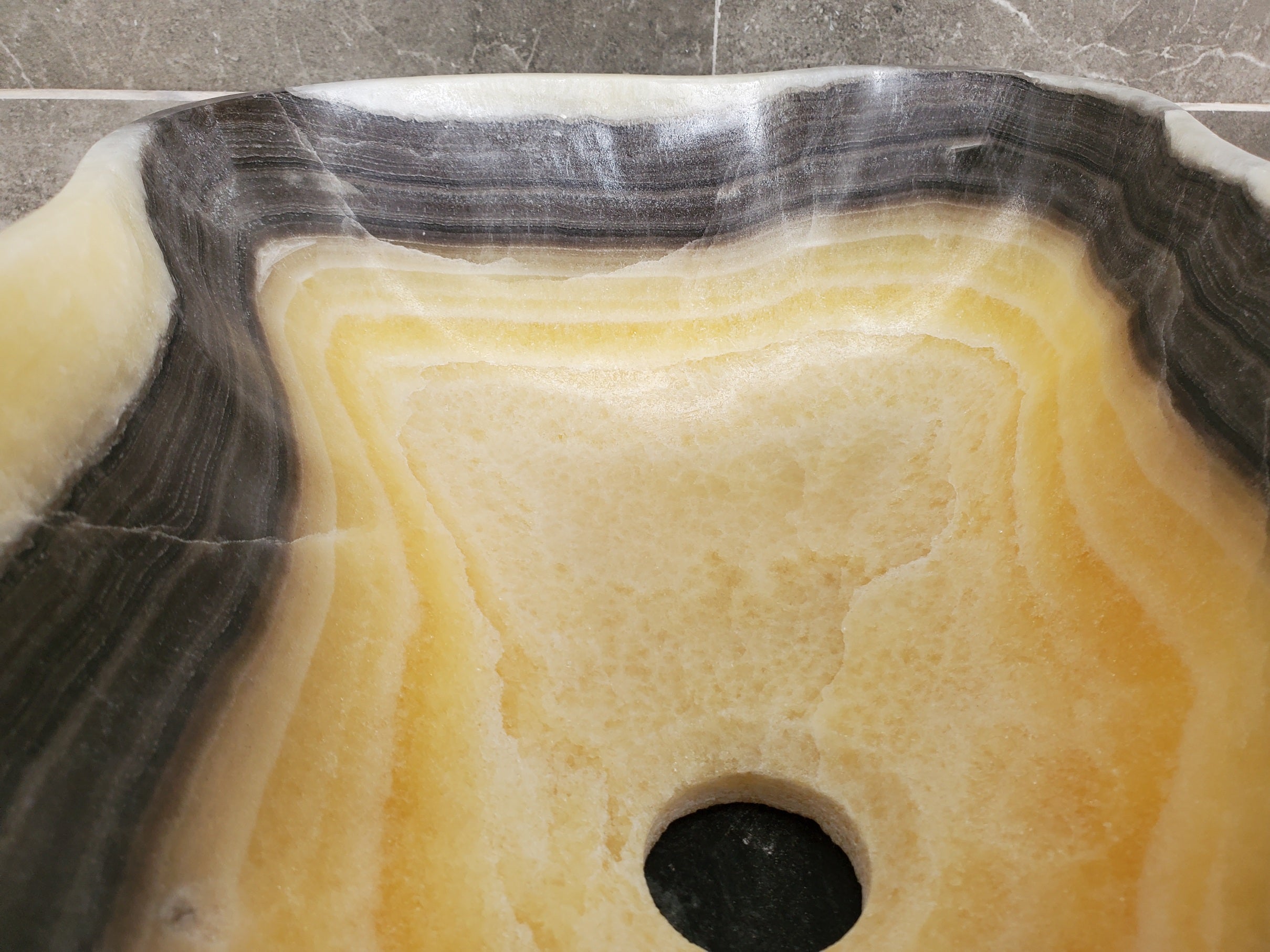 S33_45 Onyx Bathroom Vessel Sink - 18.5 x 11 inch