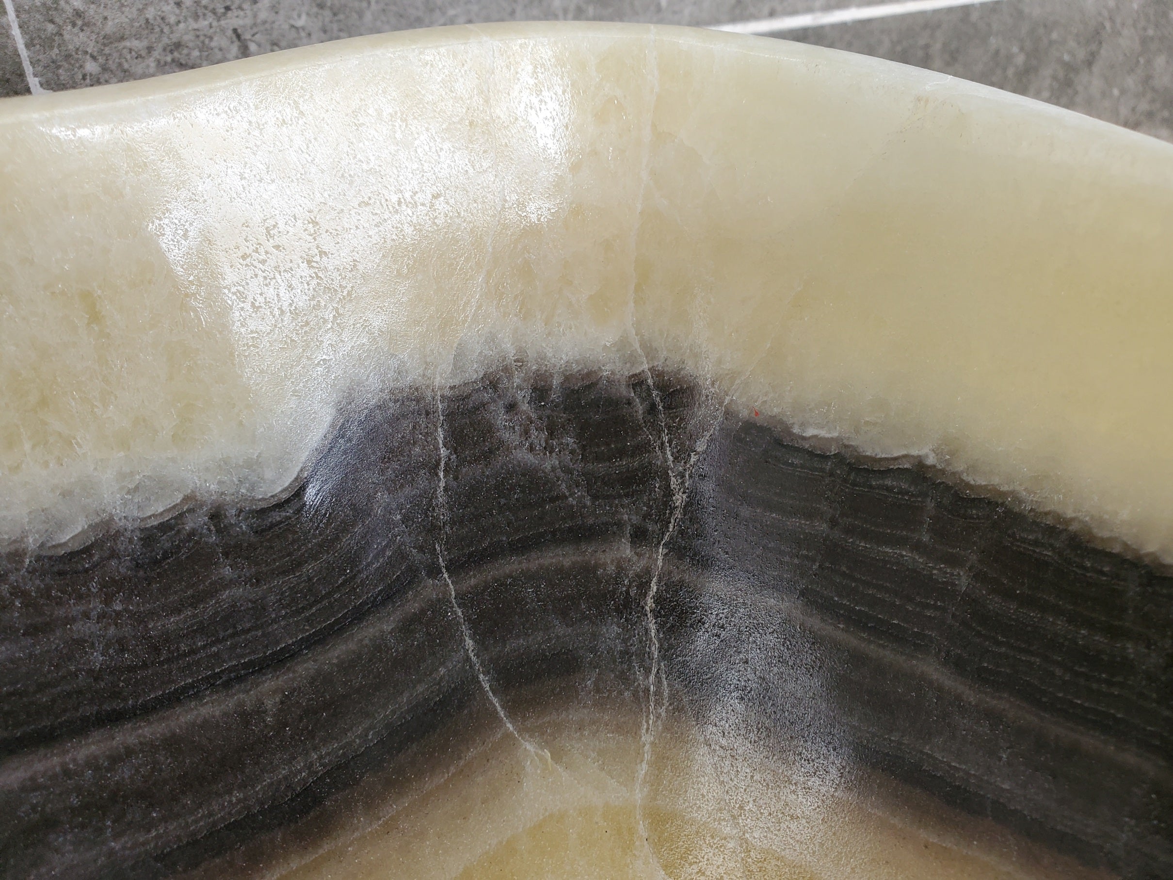S33_45 Onyx Bathroom Vessel Sink - 18.5 x 11 inch