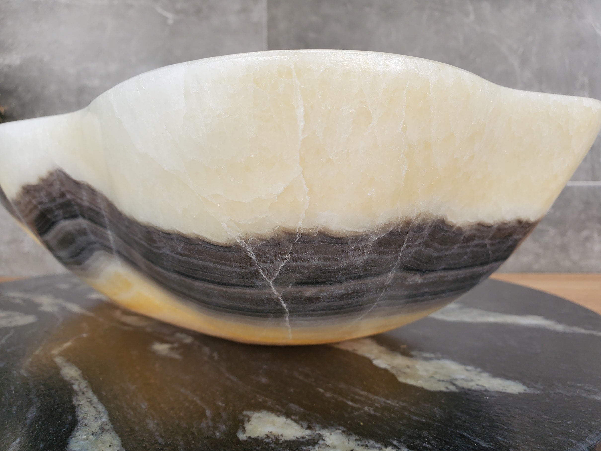 S33_45 Onyx Bathroom Vessel Sink - 18.5 x 11 inch