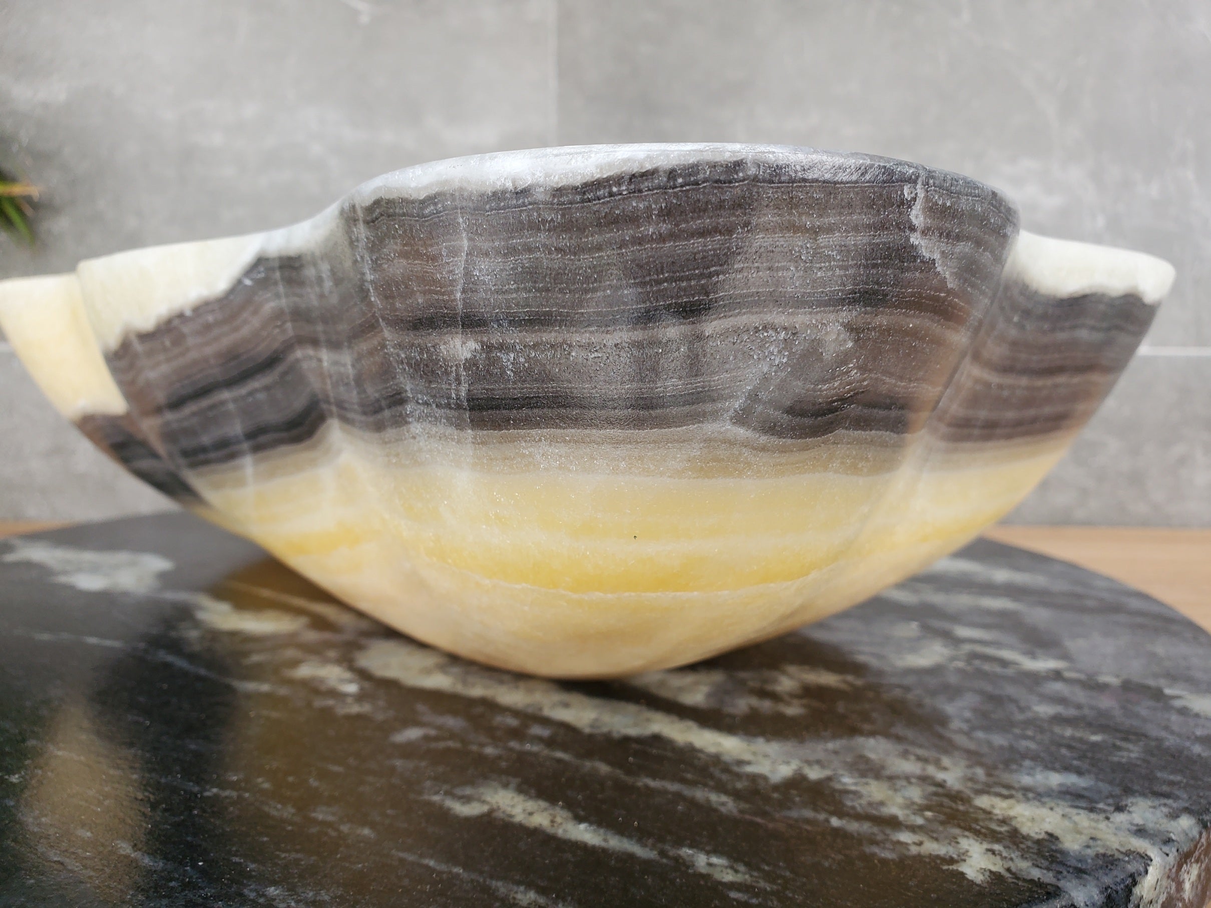S33_45 Onyx Bathroom Vessel Sink - 18.5 x 11 inch