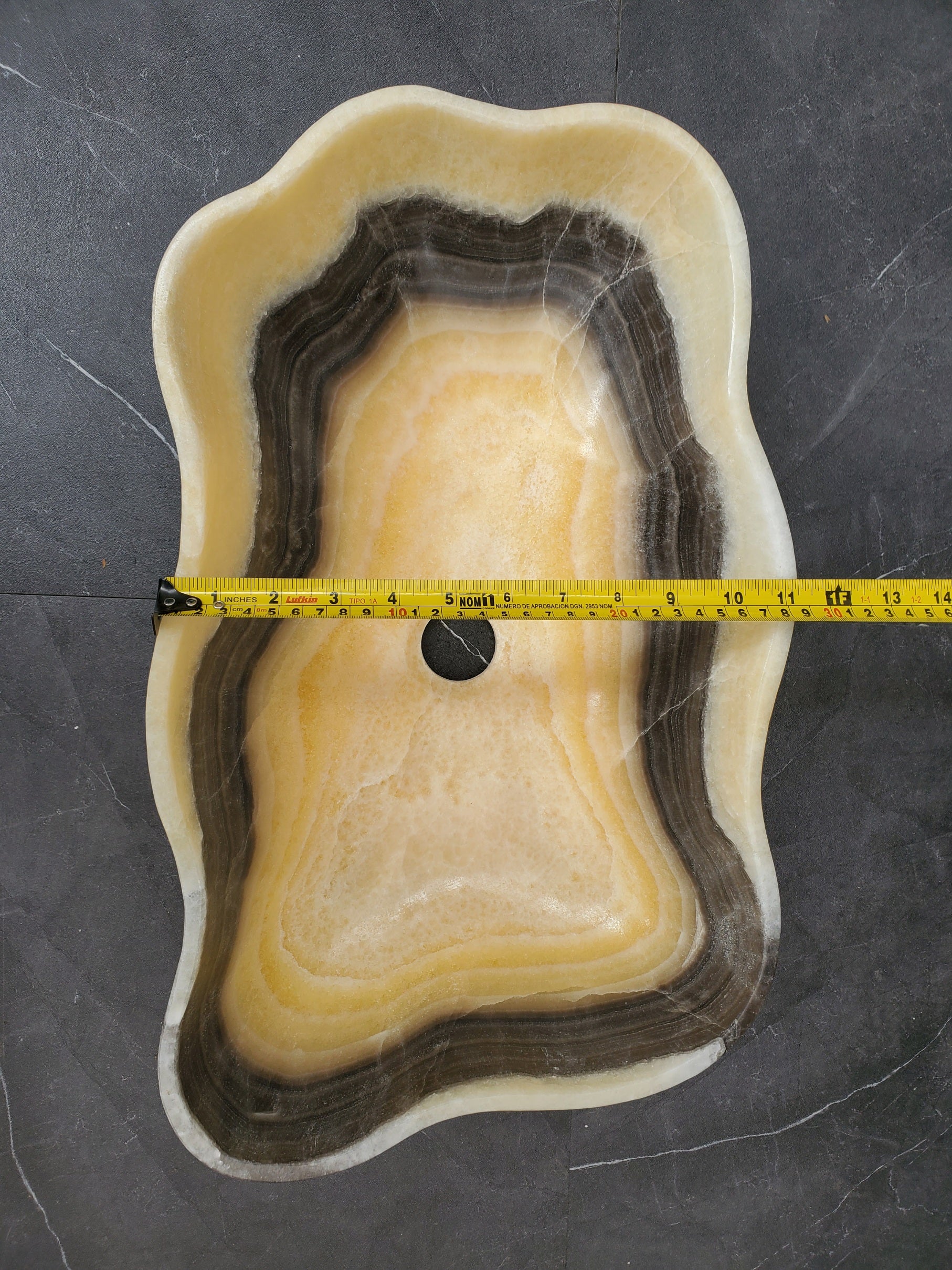 S33_45 Onyx Bathroom Vessel Sink - 18.5 x 11 inch