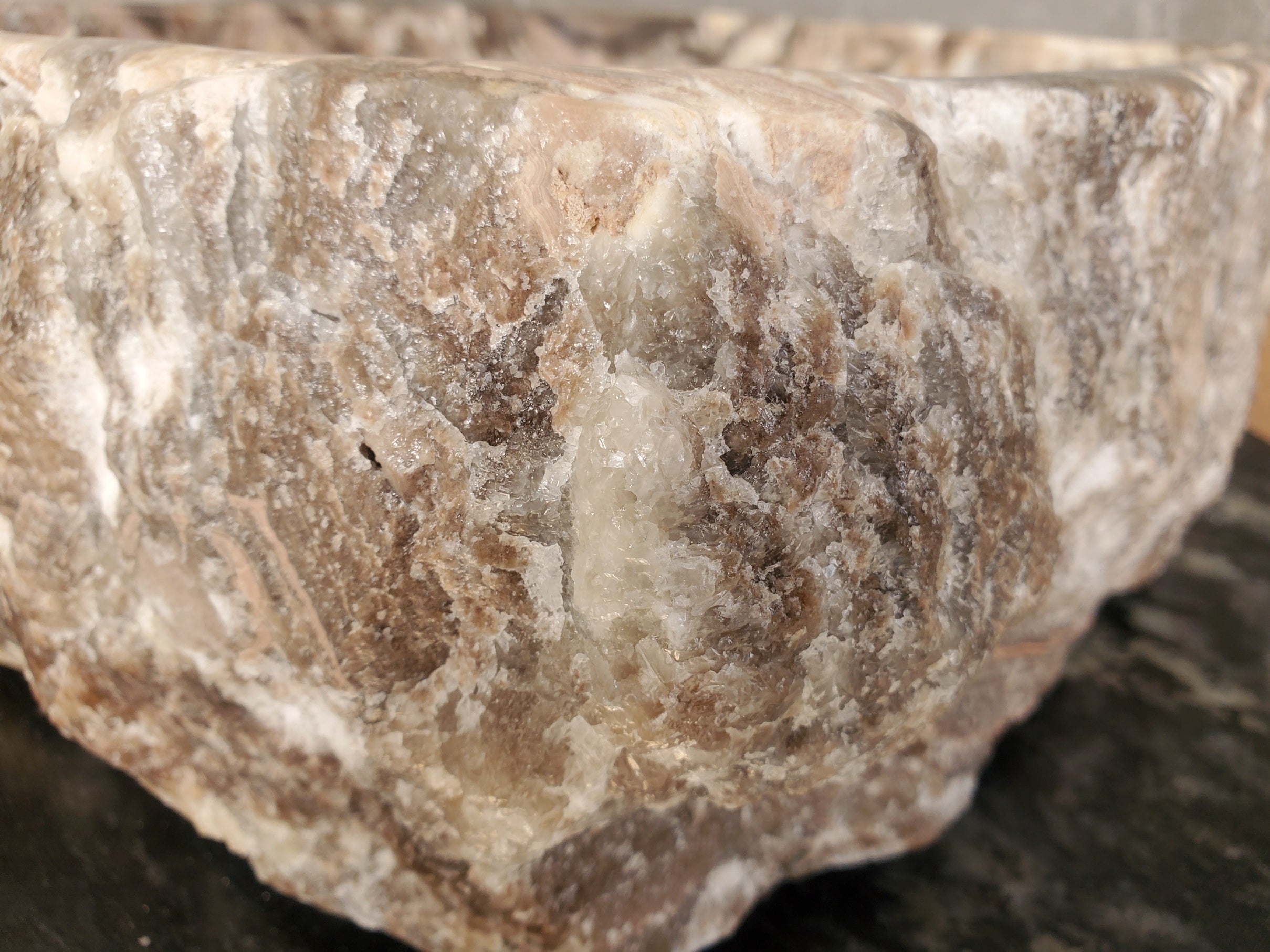 S33_11 Onyx Stone Vessel Sink