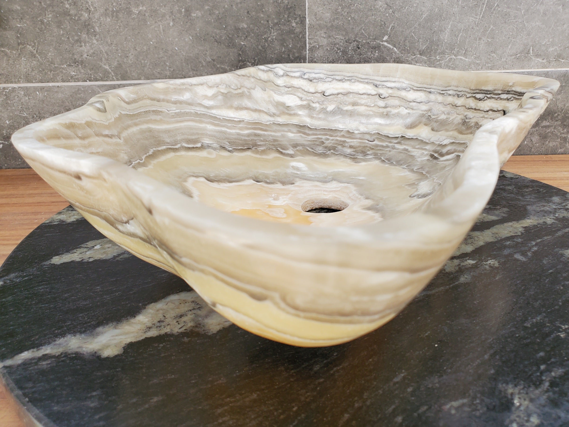 S33_53 Onyx Bathroom Vessel Sink - 19.5 x 12.5