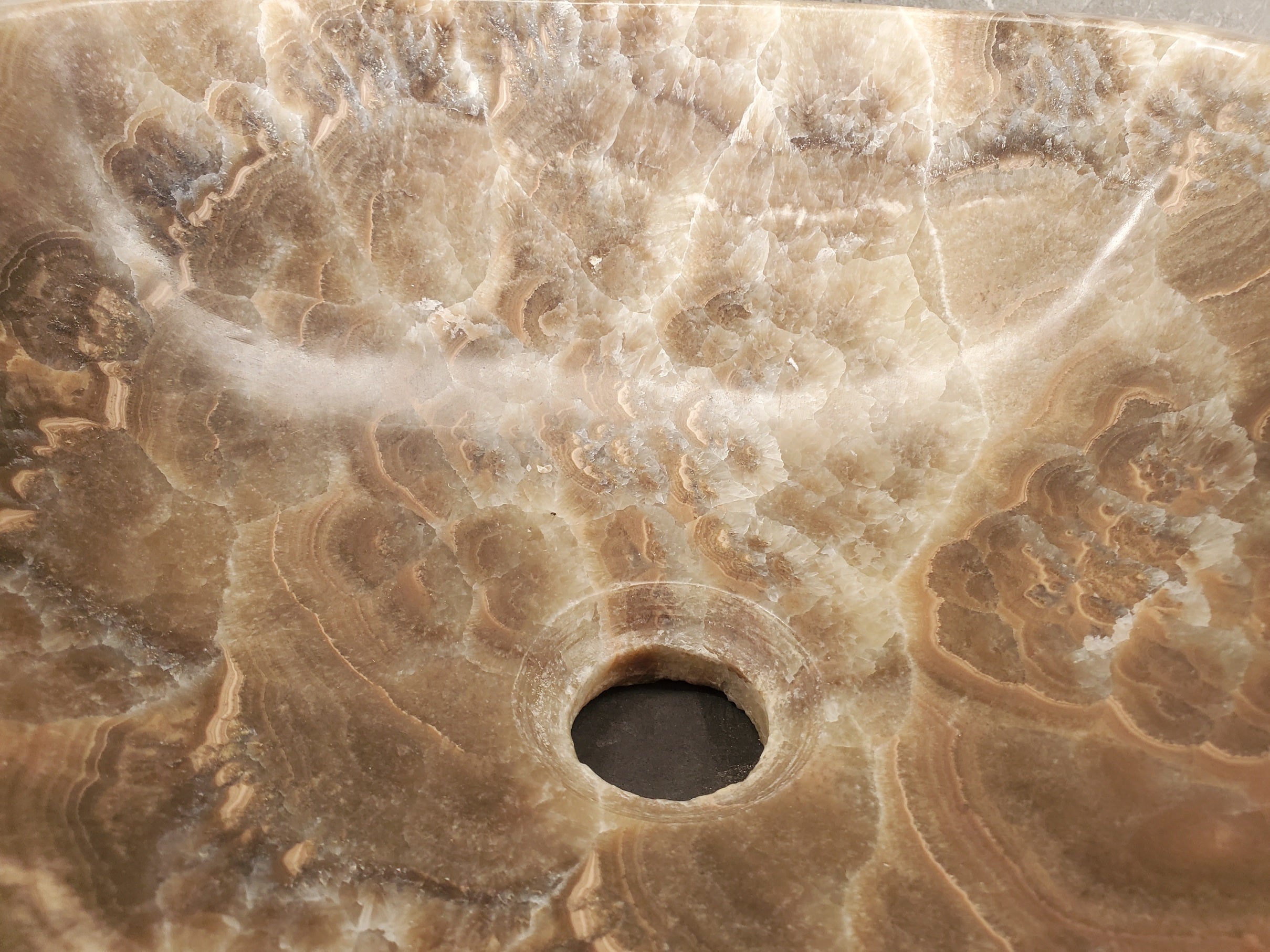 S33_12 Onyx Stone Vessel Sink