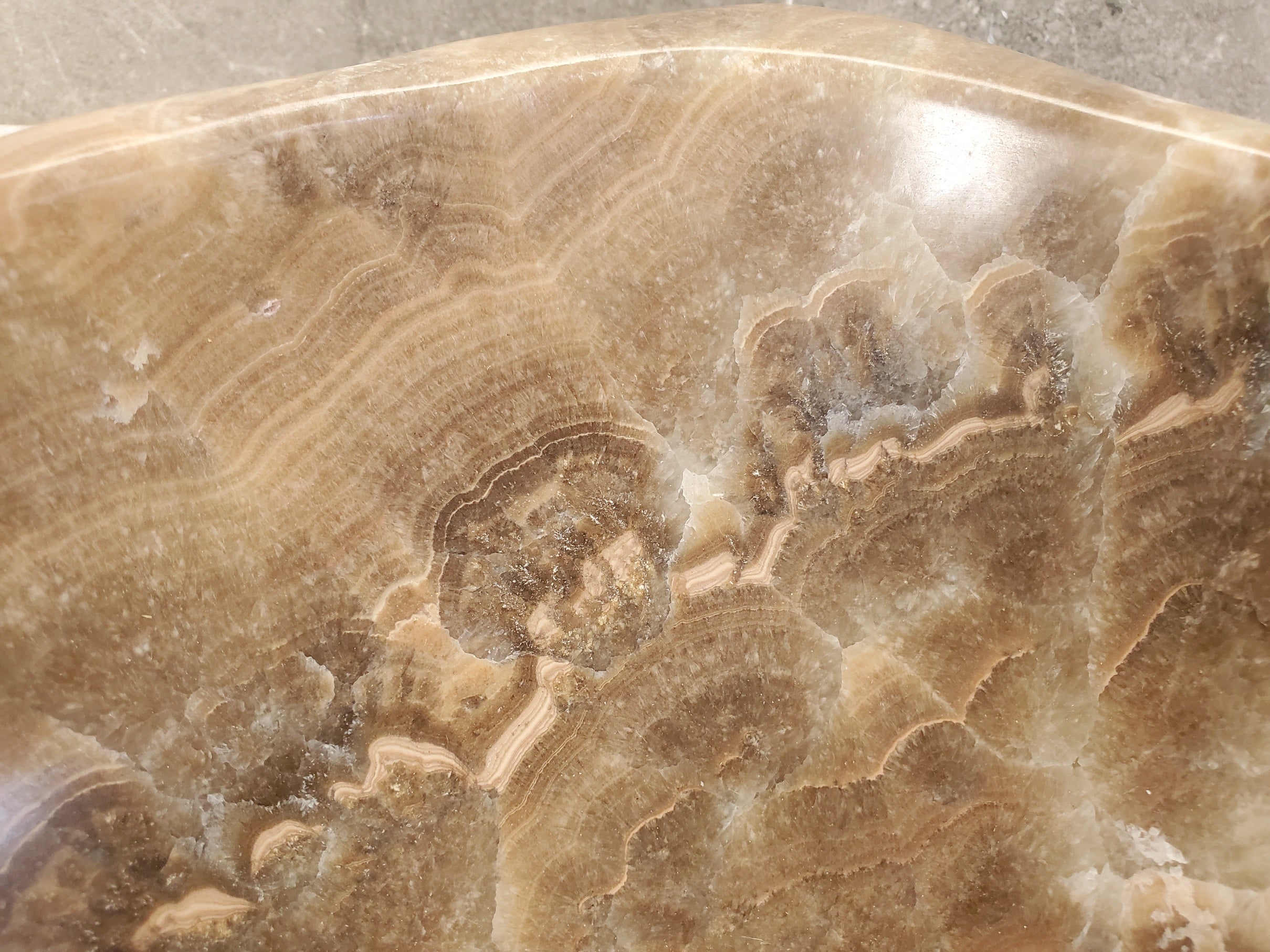 S33_12 Onyx Stone Vessel Sink