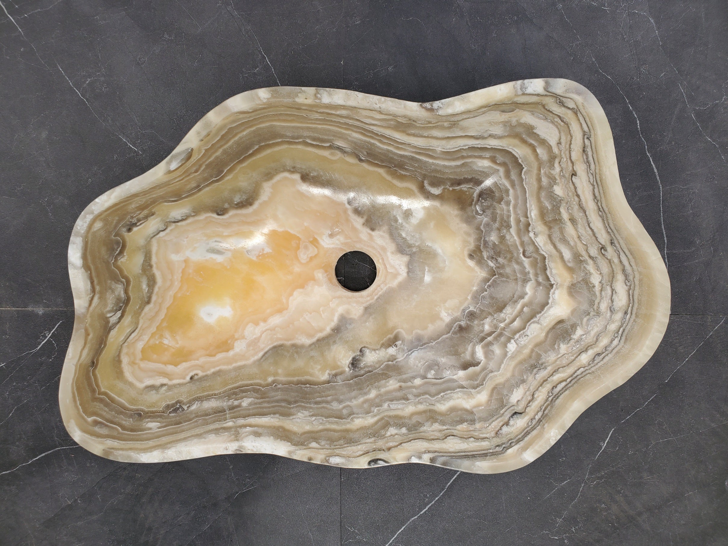 S33_53 Onyx Bathroom Vessel Sink - 19.5 x 12.5