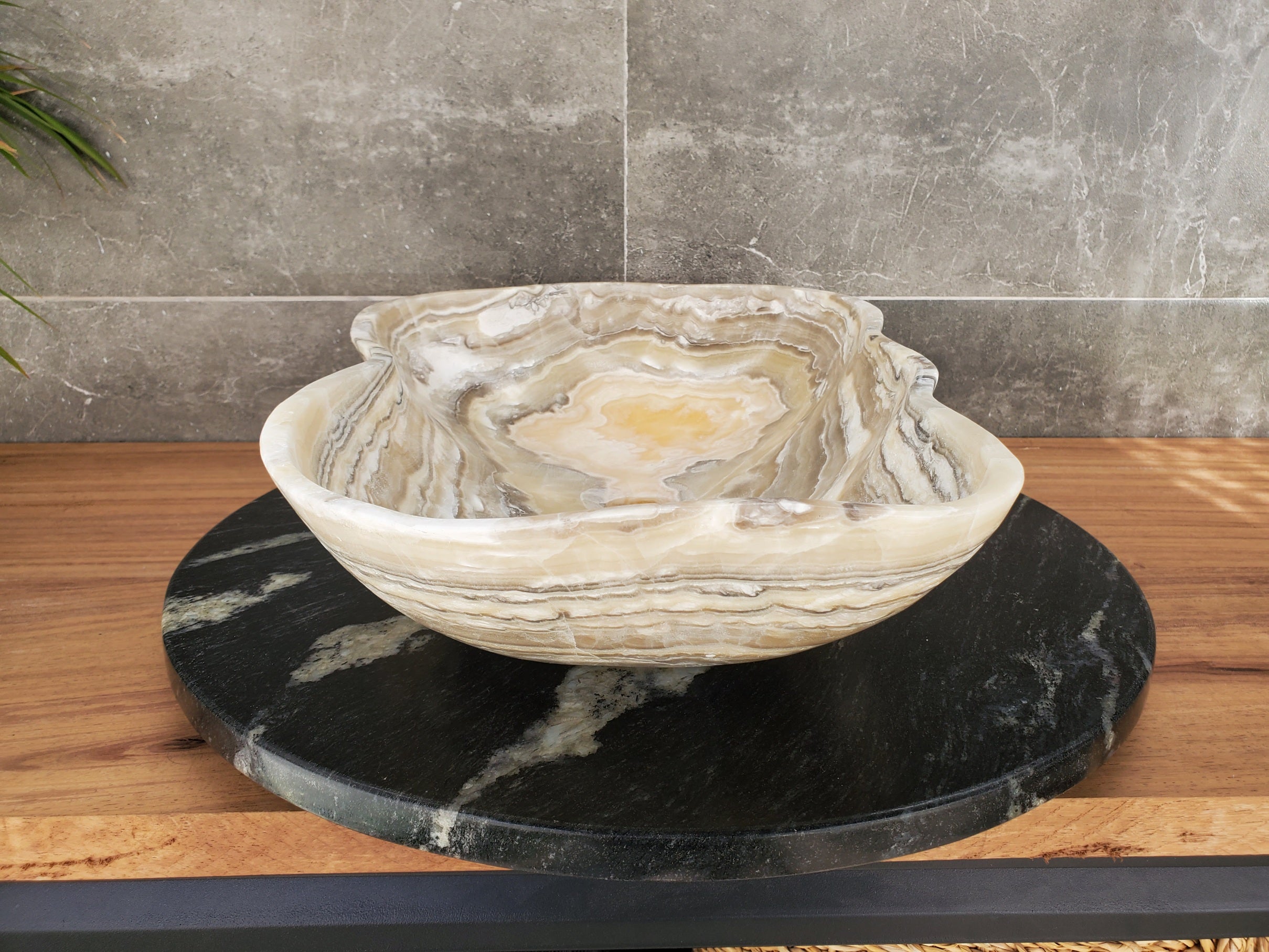 S33_52 Onyx Bathroom Vessel Sink - 19 x 13 inch