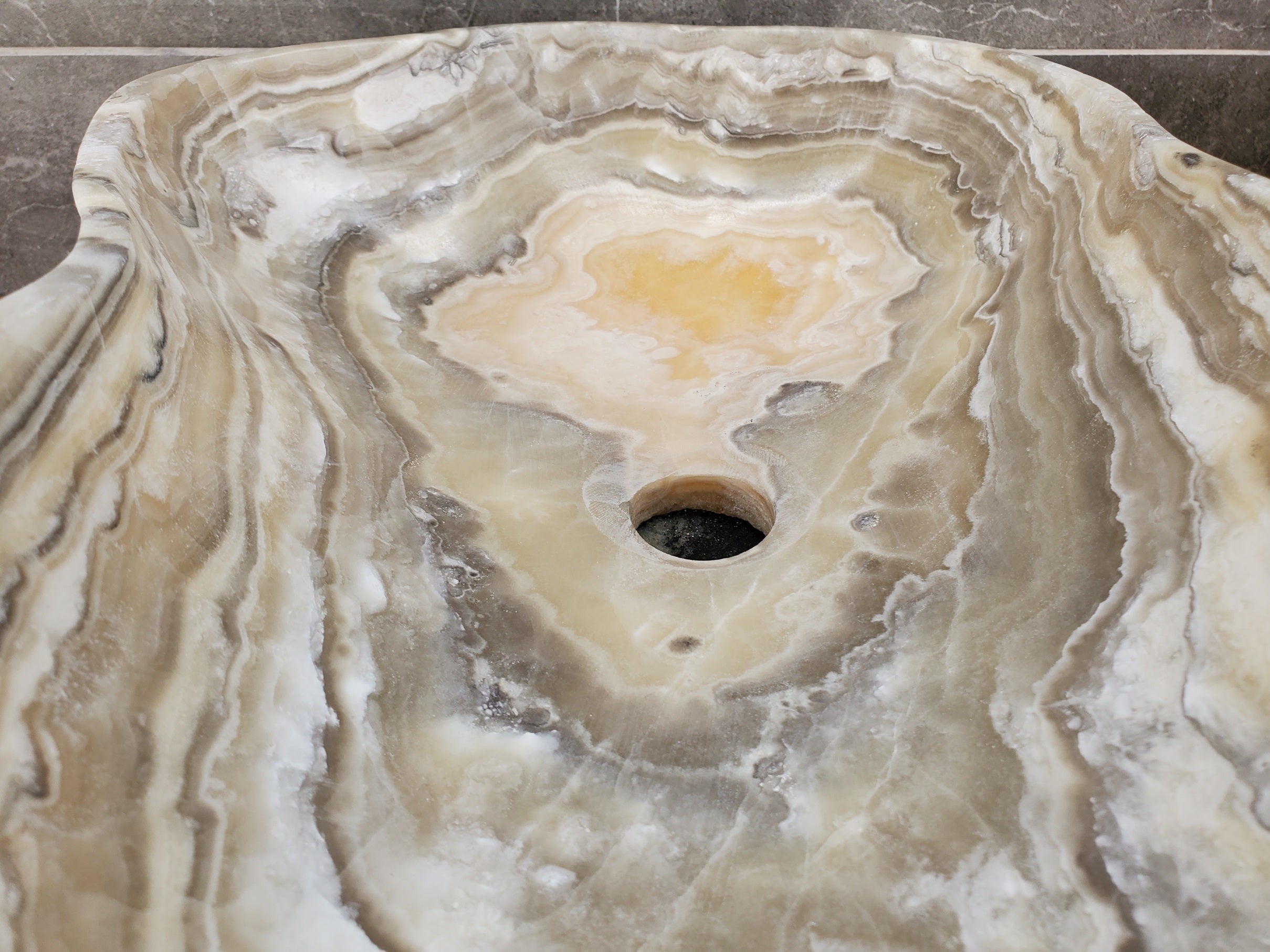 S33_52 Onyx Bathroom Vessel Sink - 19 x 13 inch