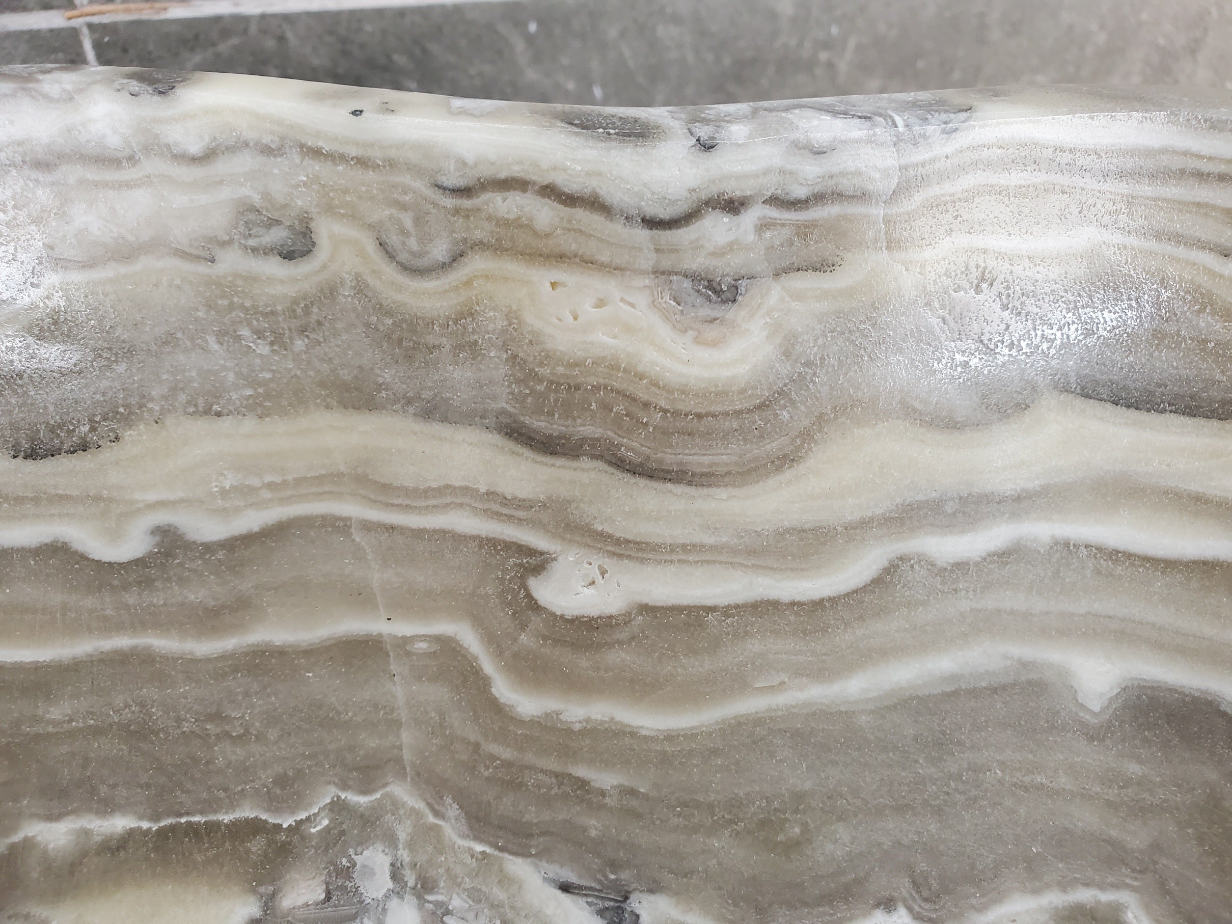 S33_34 Onyx Stone Vessel Bathroom Sink